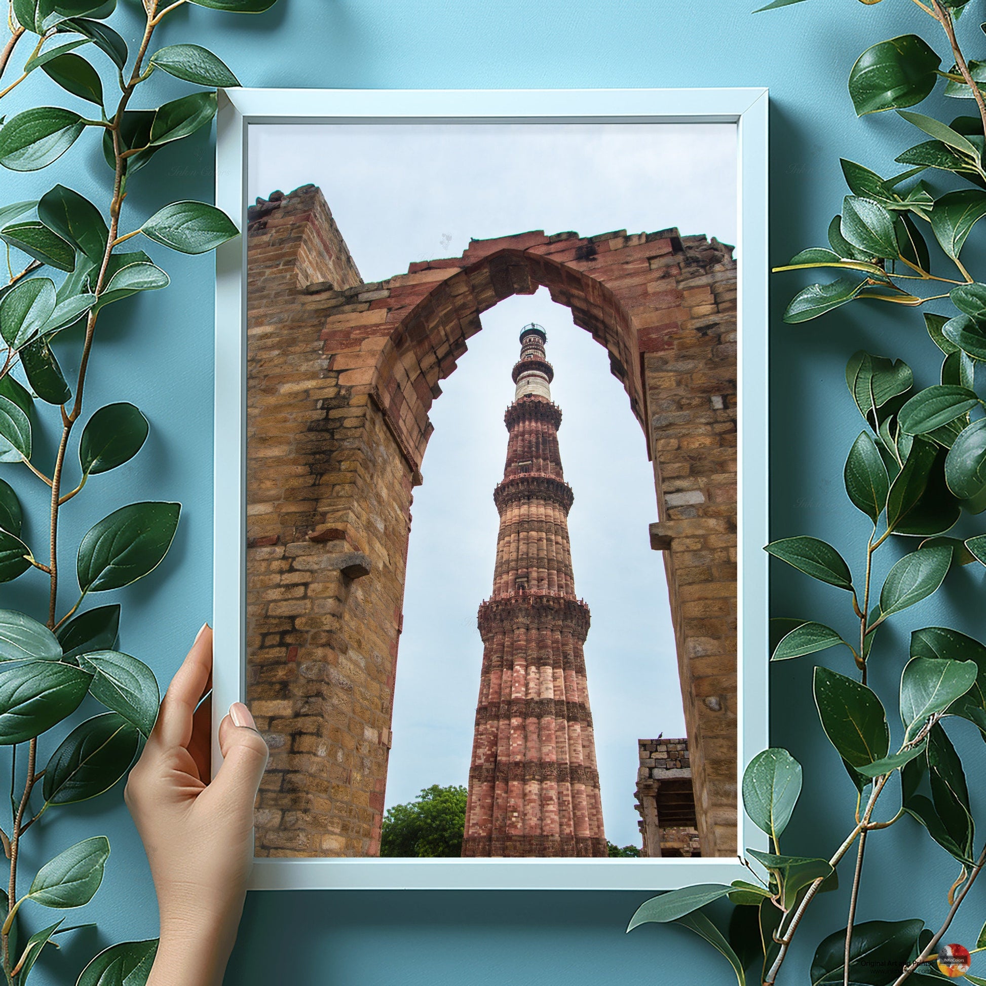 Qutub minar | Delhi Art Print | Travel Poster | Architecture | Fine Art Photography | Delhi City Landmarks | New Delhi Wanderlust Print #6