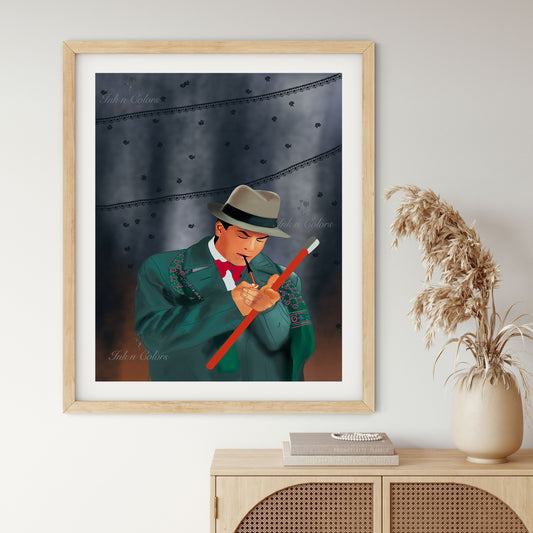 Bollywood Art,Devdas,Movie Poster,Indian Films,Wall Decor,Desi Art Print,Drawing,Retro Poster,Vintage film ,UNFRAMED Art Print