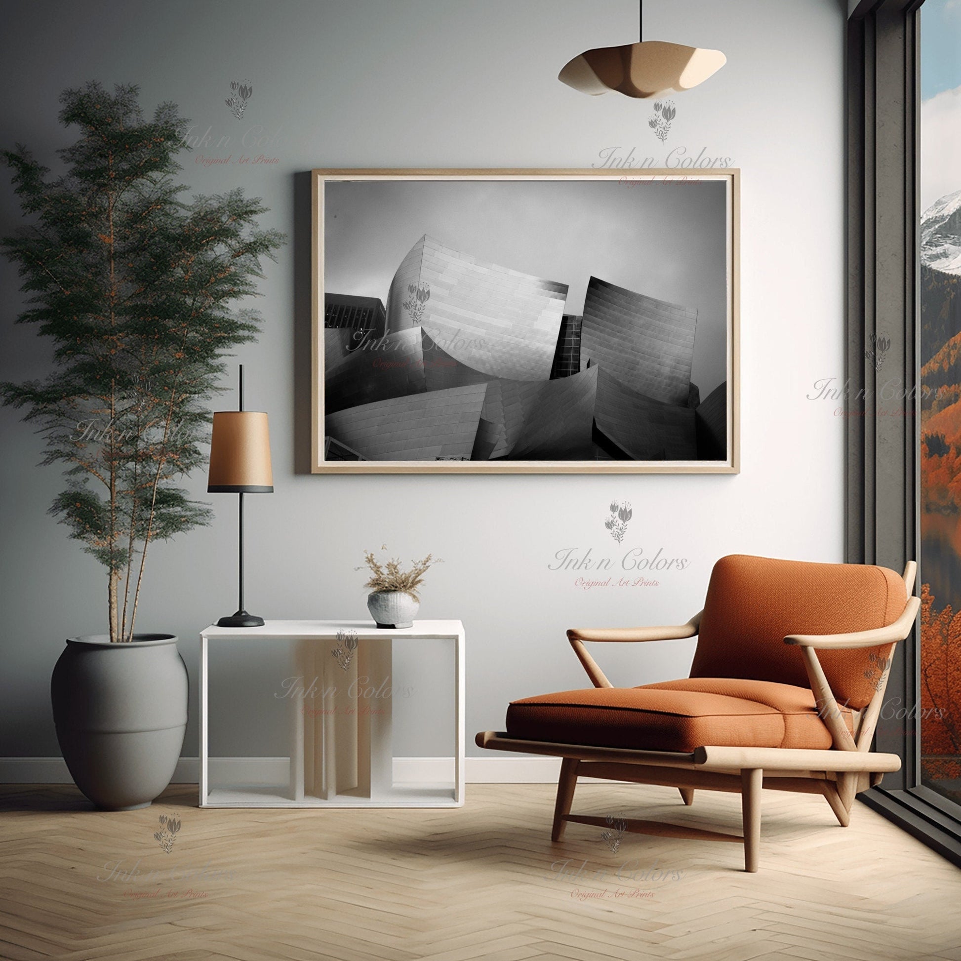 Walt Disney concert hall | Travel Poster | Architecture Print | Fine Art Photography | Los Angeles Landmarks | California Wanderlust Print 1