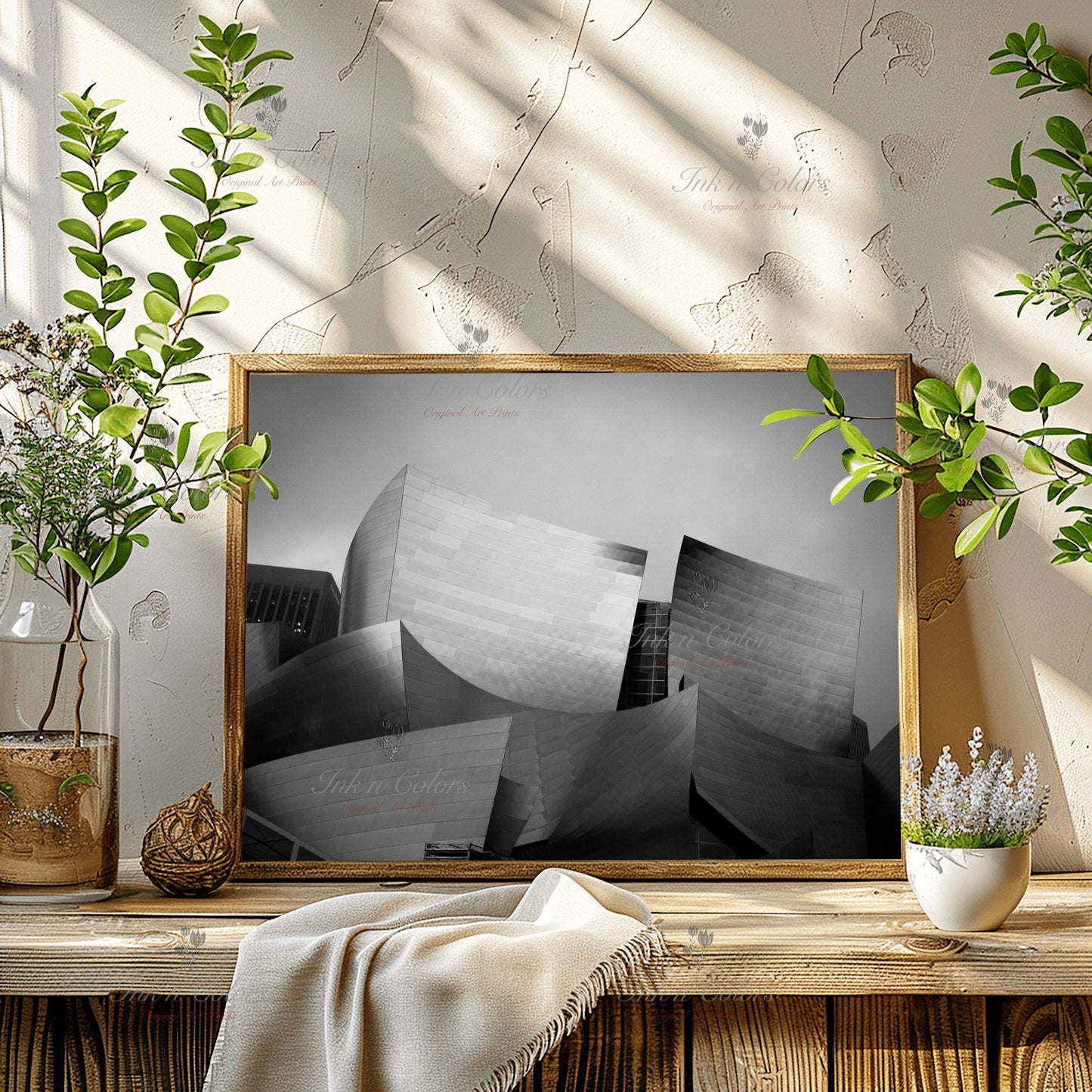 Walt Disney concert hall | Travel Poster | Architecture Print | Fine Art Photography | Los Angeles Landmarks | California Wanderlust Print 1