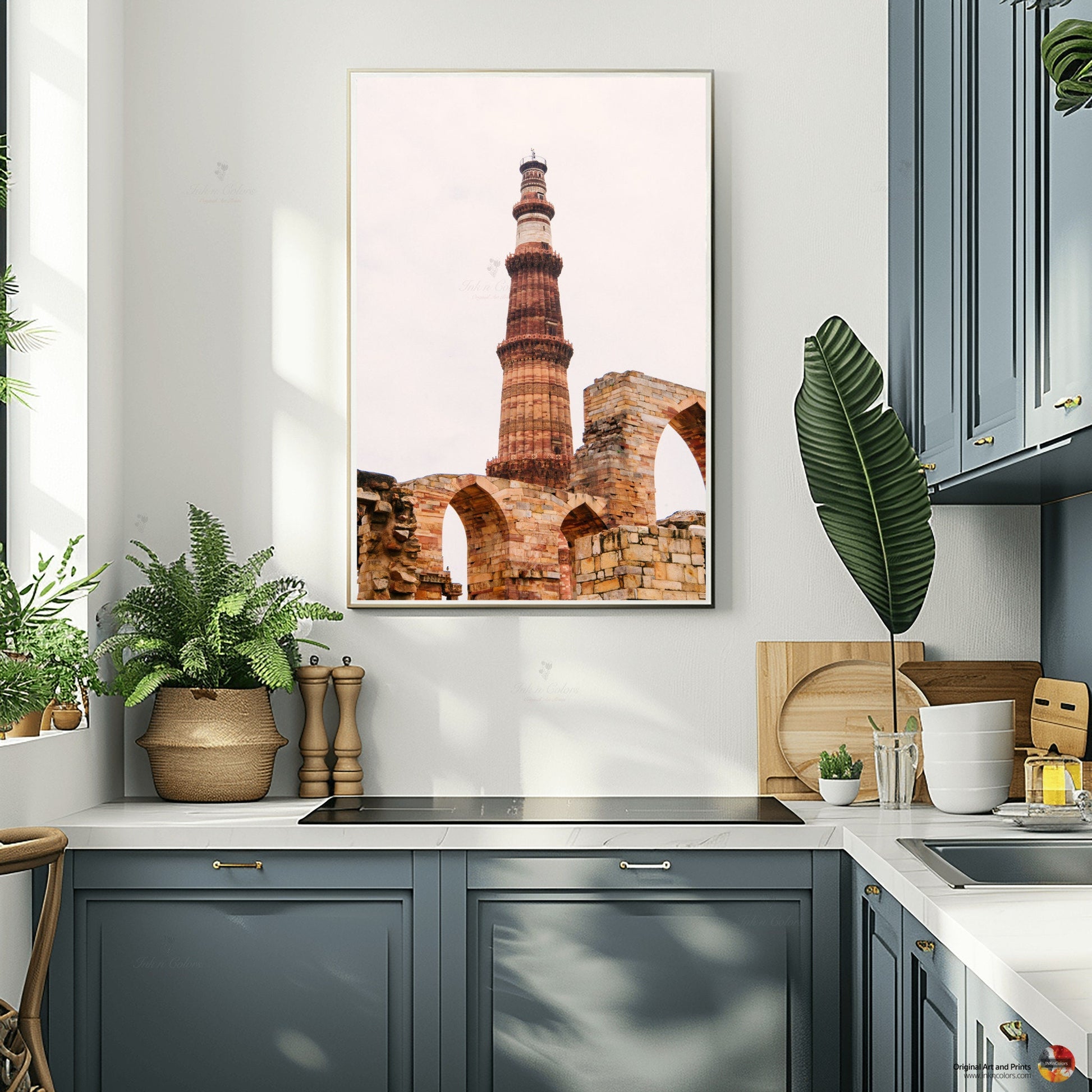 Qutub minar | Delhi Art Print | Travel Poster | Architecture | Fine Art Photography | Delhi City Landmarks | New Delhi Wanderlust Print #4