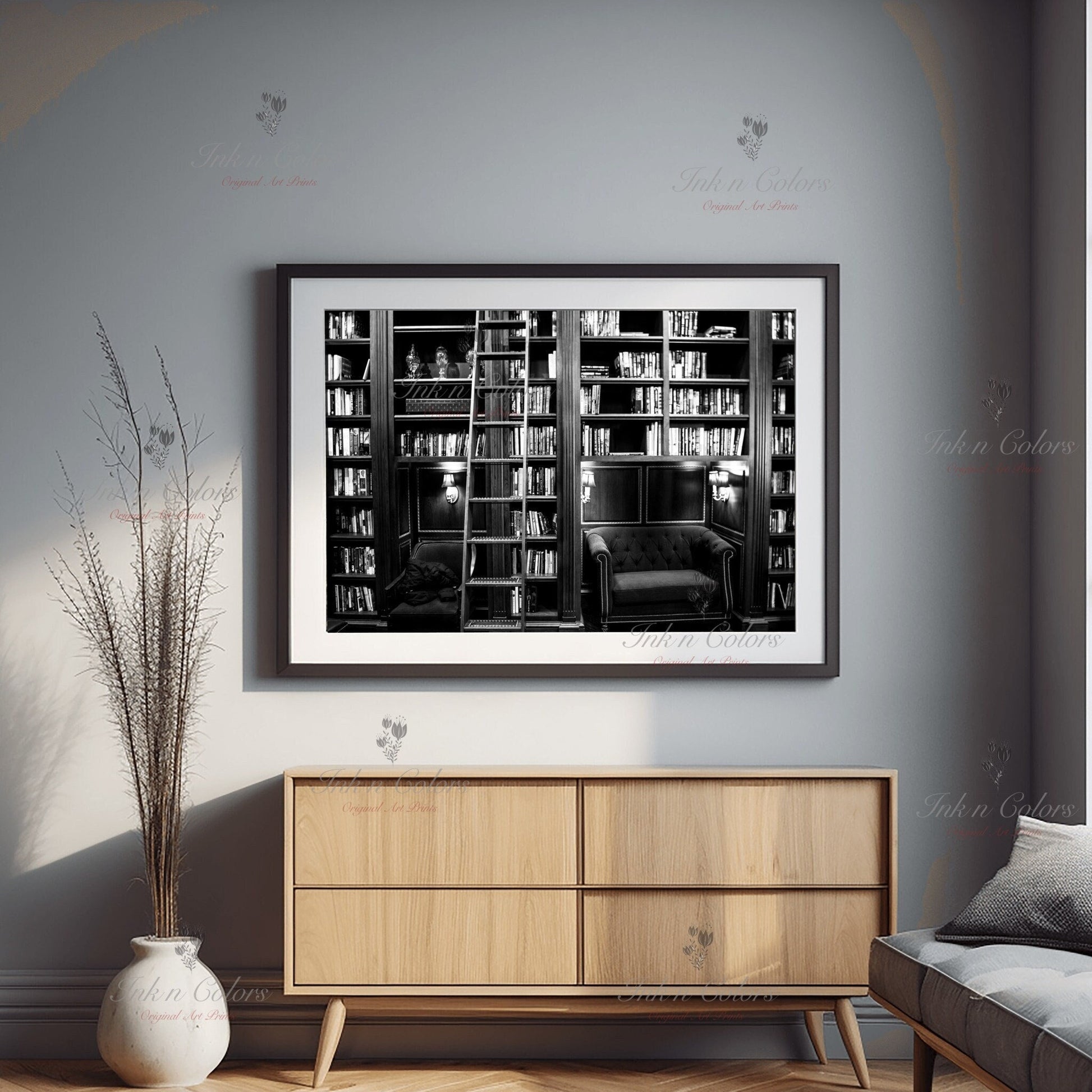 Library photo | Books | Travel Poster | Architecture Print | Fine Art Photography | Los Angeles Landmarks | California Wanderlust Print 1