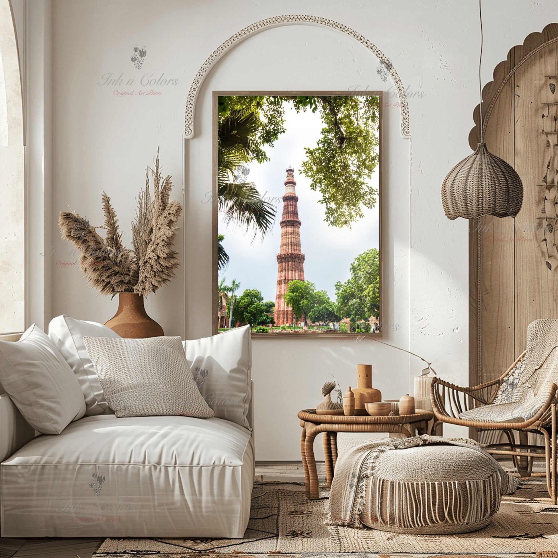 Qutub minar | Delhi Art Print | Travel Poster | Architecture | Fine Art Photography | Delhi City Landmarks | New Delhi Wanderlust Print #7