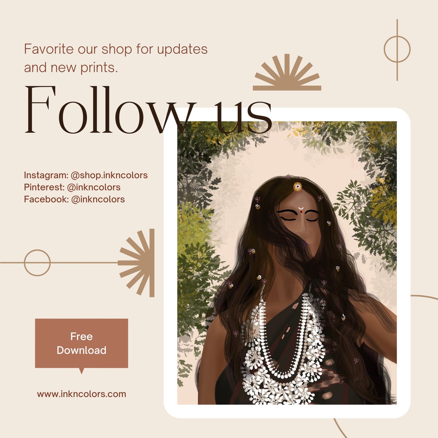 Woman enjoying the wind, Digital Painting, South Asian Bride Art, Brown Girl, Modern Indian Female Art,Desi Art,Indian home decor,Printable