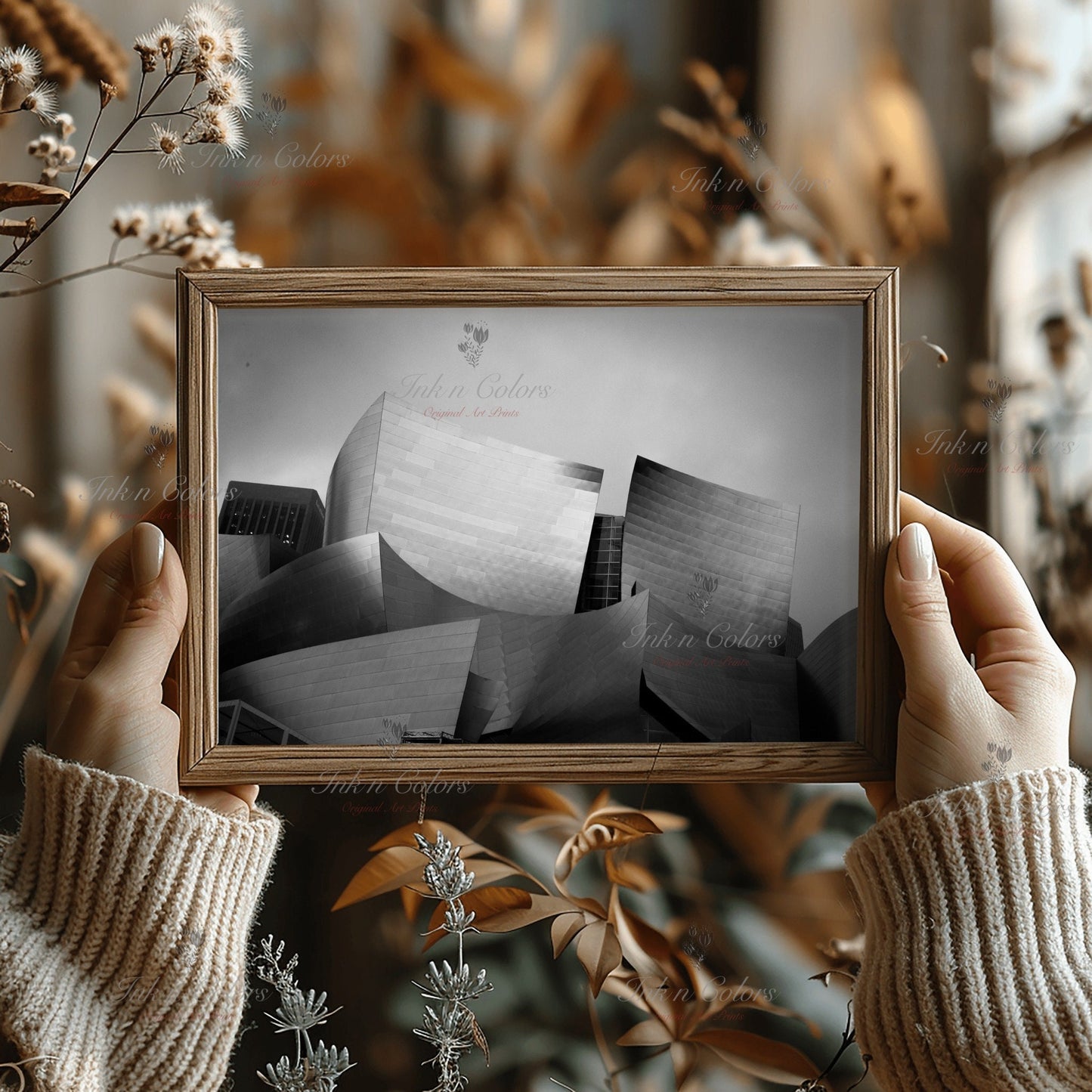 Walt Disney concert hall | Travel Poster | Architecture Print | Fine Art Photography | Los Angeles Landmarks | California Wanderlust Print 1