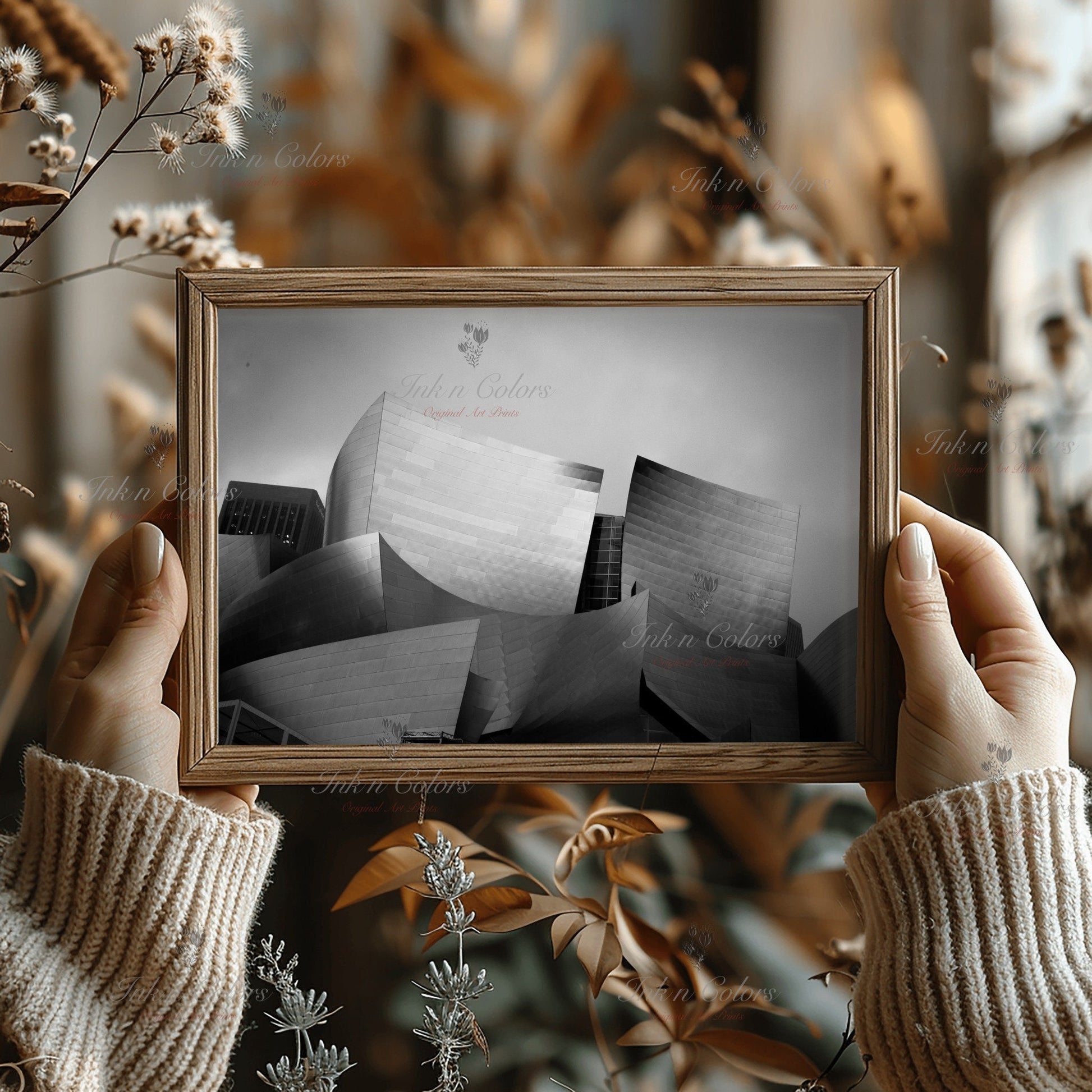 Walt Disney concert hall | Travel Poster | Architecture Print | Fine Art Photography | Los Angeles Landmarks | California Wanderlust Print 1