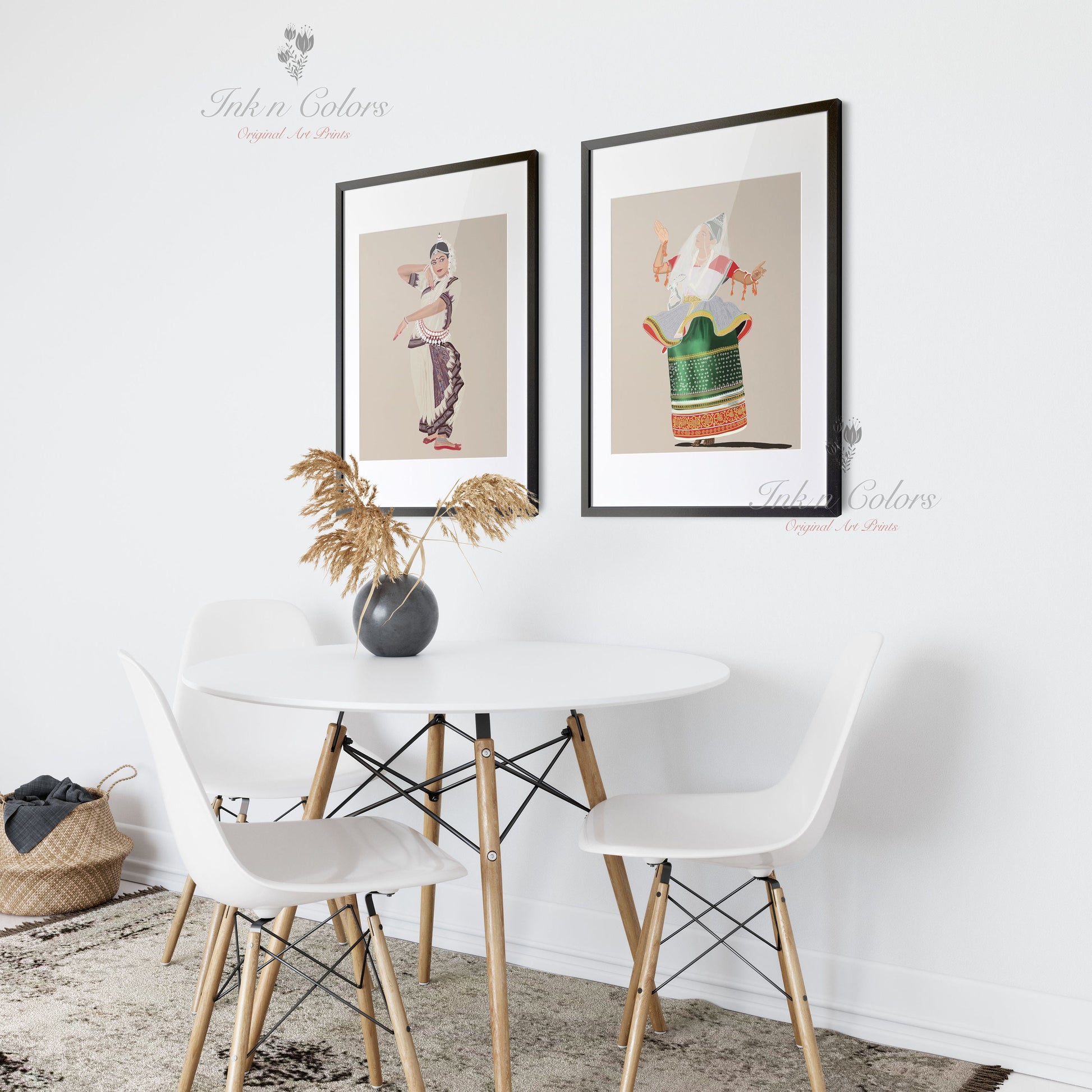 Kathakali painting 3, Indian Dance art,Wall Decor,Desi Art Print,Drawing,Retro Poster,Digital Illustration, Classical dance, Kerela