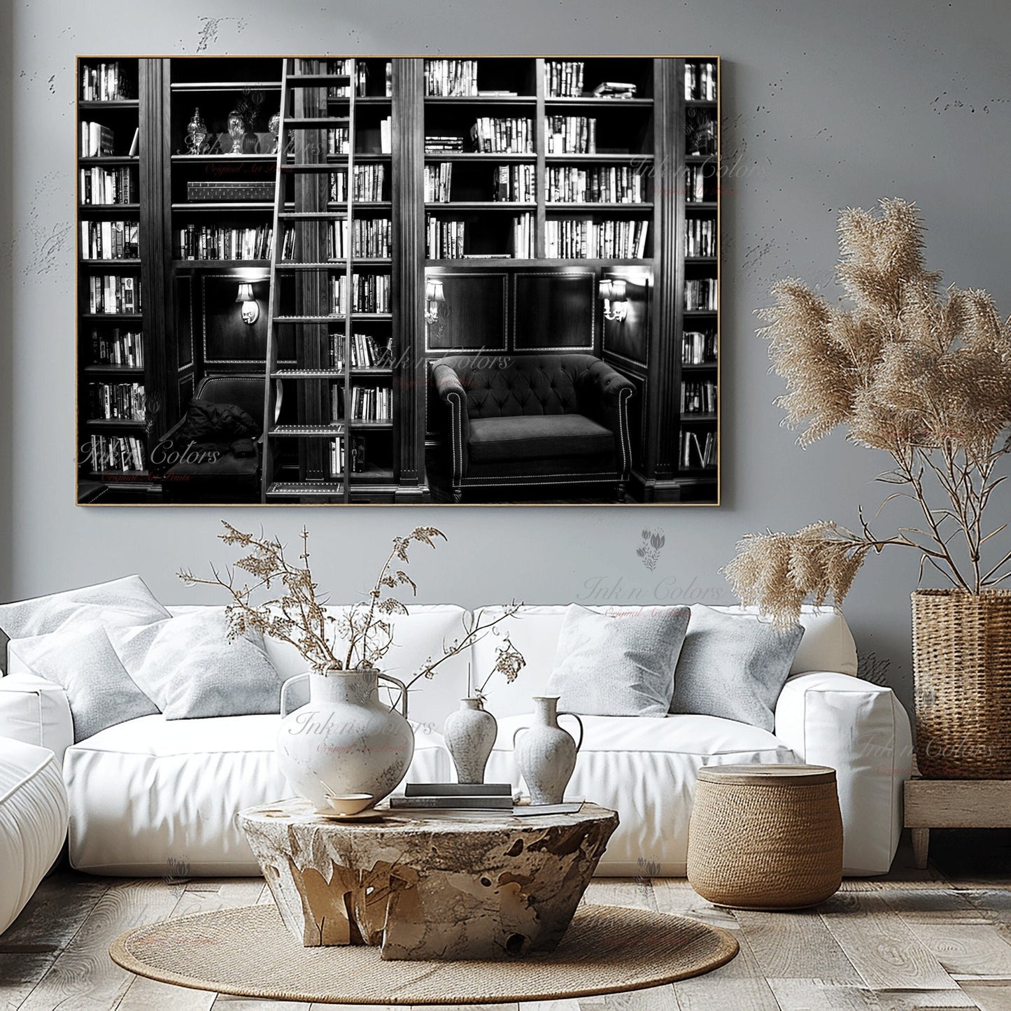 Library photo | Books | Travel Poster | Architecture Print | Fine Art Photography | Los Angeles Landmarks | California Wanderlust Print 1