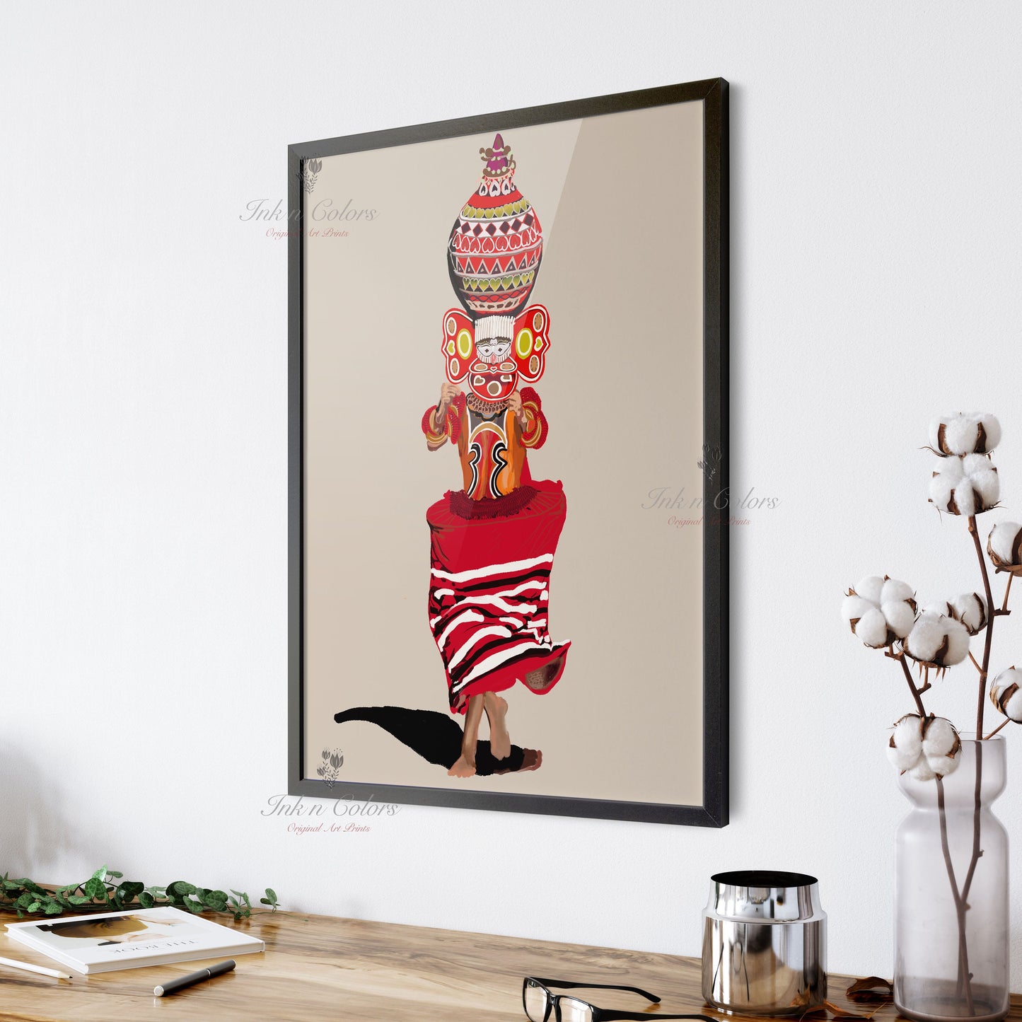 Kathakali painting 2, Indian Dance art,Wall Decor,Desi Art Print,Drawing,Retro Poster,Digital Illustration, Classical dance, Kerela