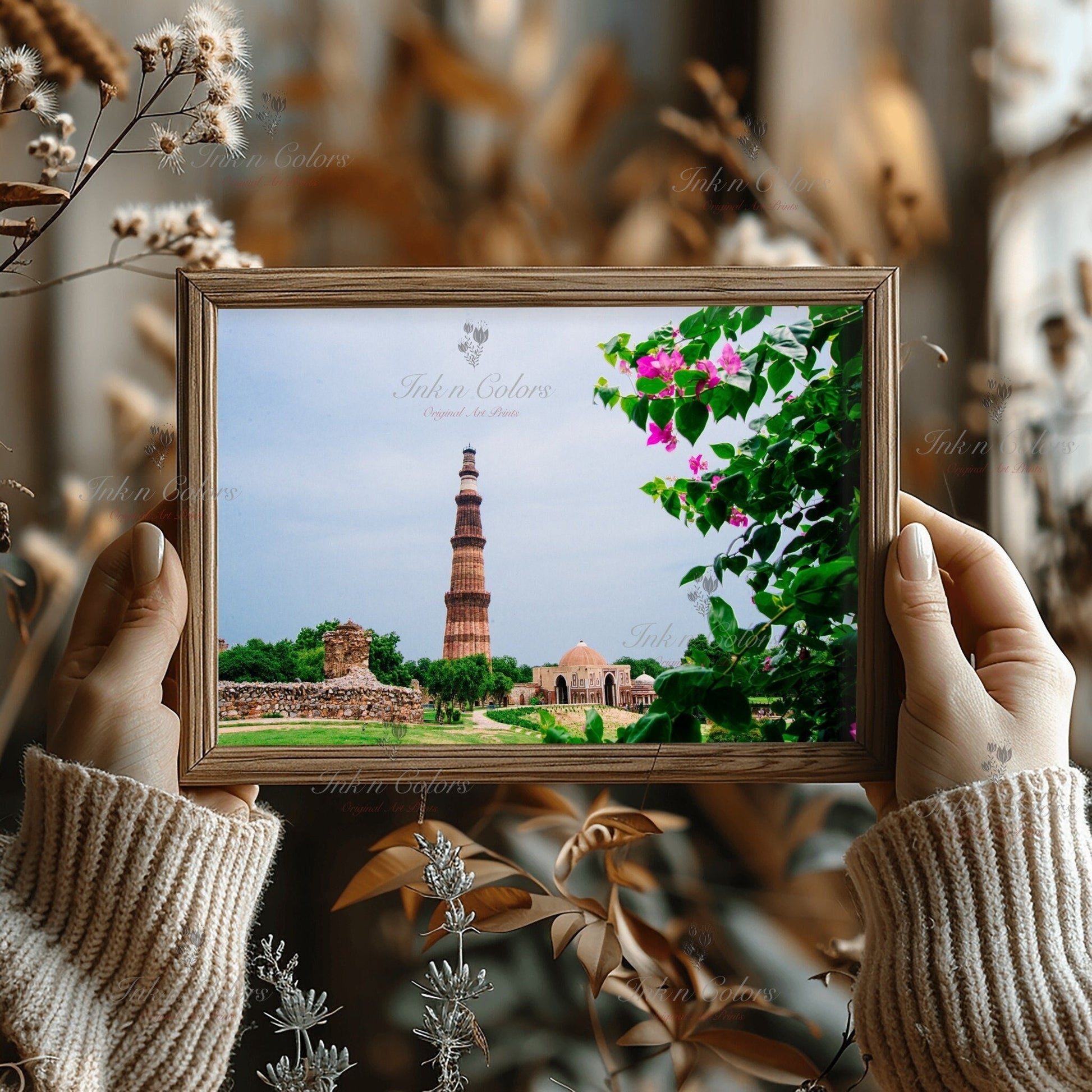 Qutub minar | Delhi Art Print | Travel Poster | Architecture | Fine Art Photography | Delhi City Landmarks | New Delhi Wanderlust Print #5