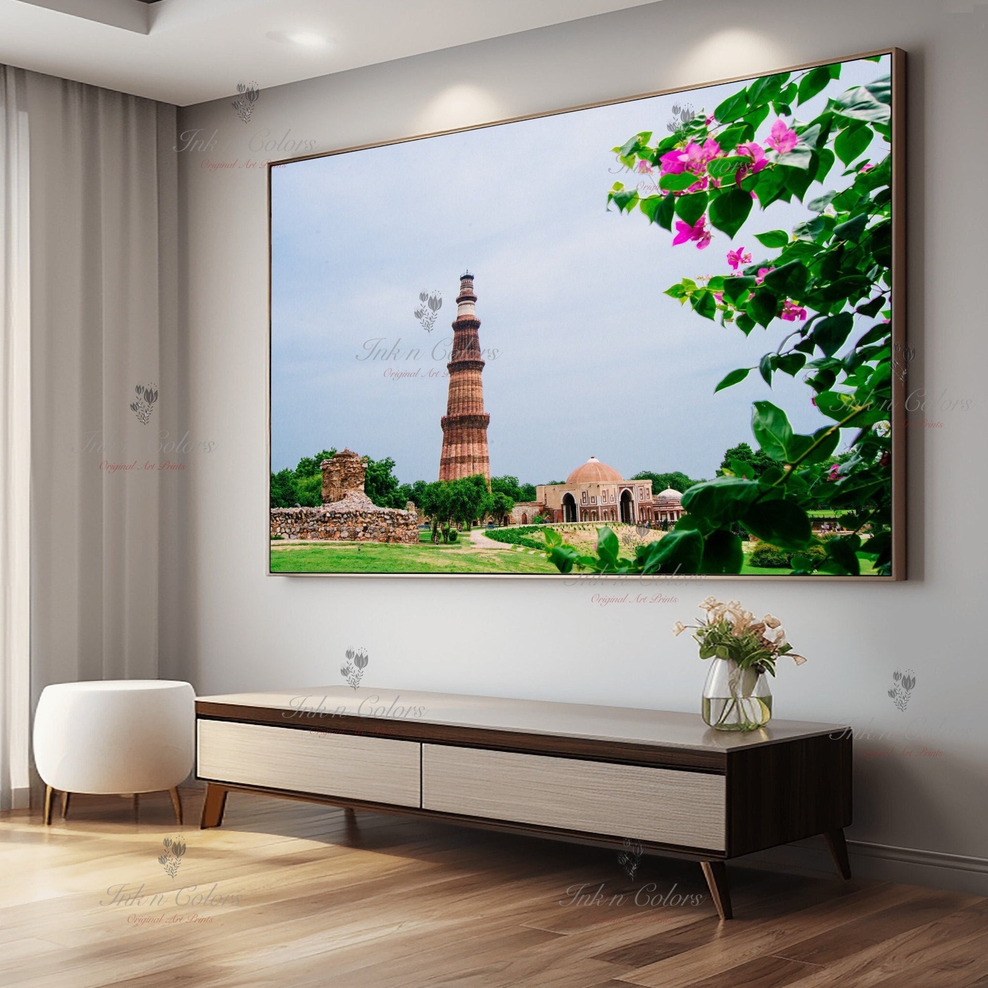 Qutub minar | Delhi Art Print | Travel Poster | Architecture | Fine Art Photography | Delhi City Landmarks | New Delhi Wanderlust Print #5