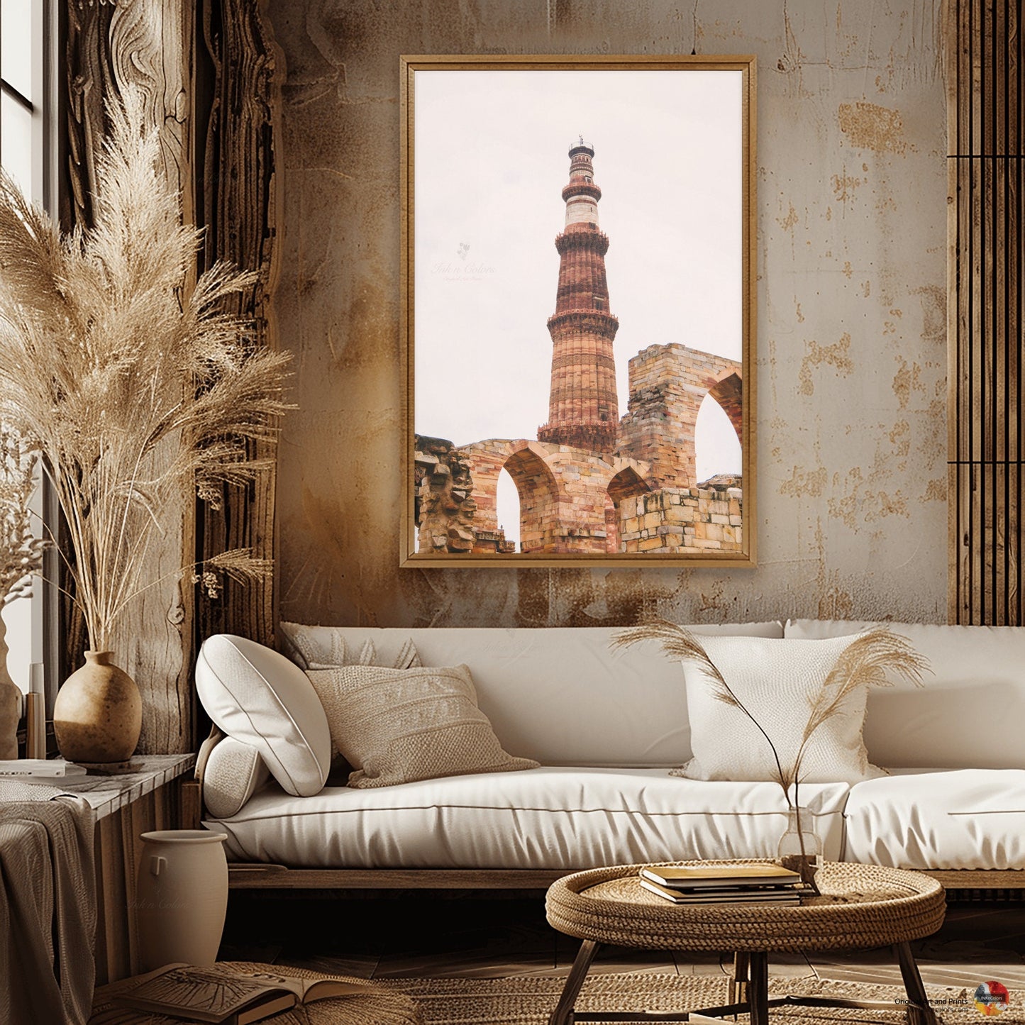 Qutub minar | Delhi Art Print | Travel Poster | Architecture | Fine Art Photography | Delhi City Landmarks | New Delhi Wanderlust Print #4