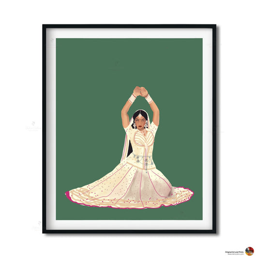 Bollywood Art,Nagina 1986,SriDevi,Movie Poster,Indian Films,Wall Decor,Desi Art Print,Drawing,Vintage film Poster,UNFRAMED Art Print