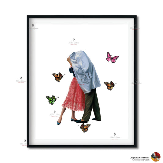 Bollywood Art-Aashiqui1990,Movie Poster,Indian Films,Wall Decor,Desi Art Print,Drawing,Retro Poster,Vintage film Poster,UNFRAMED Art Print