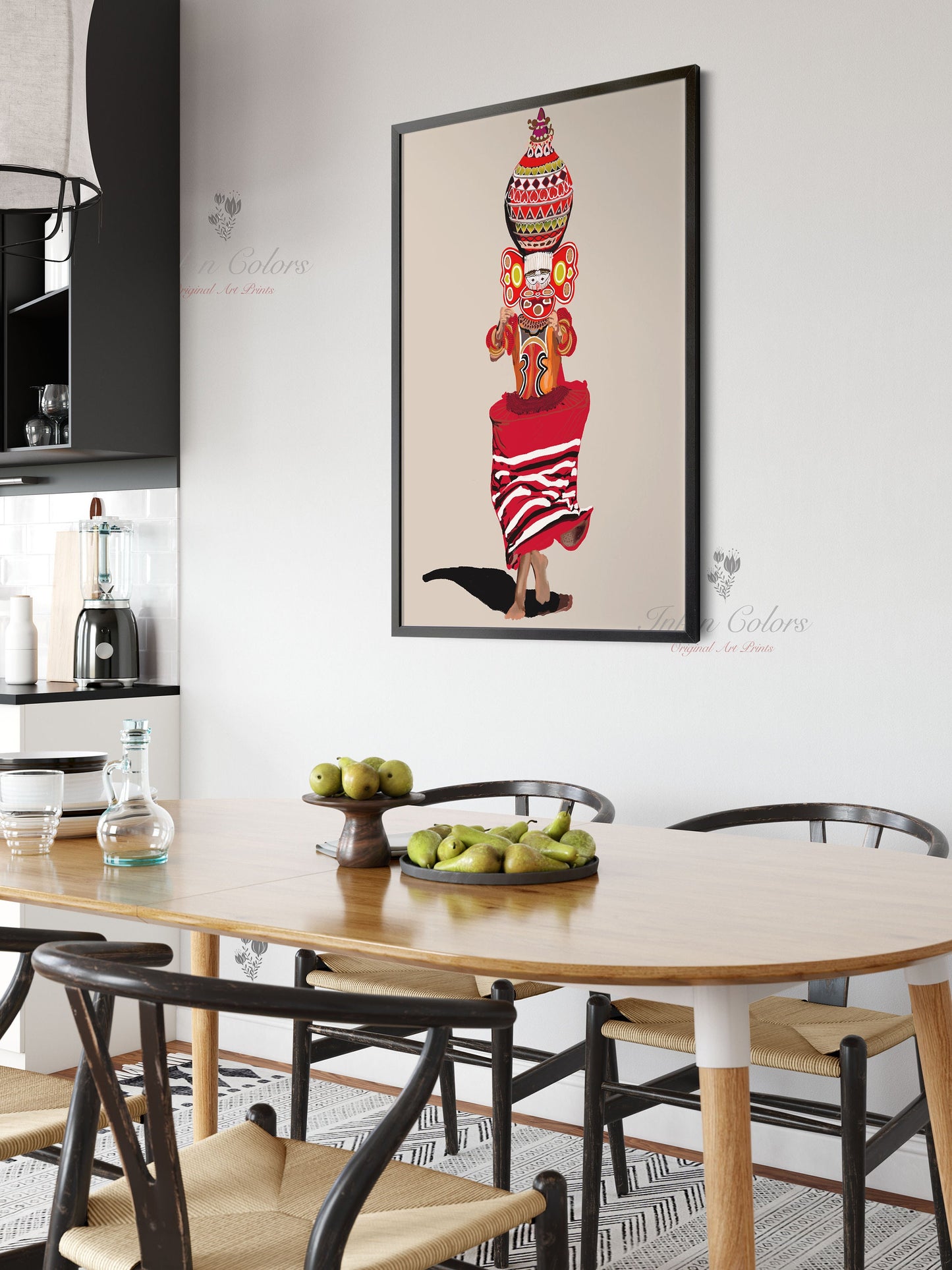 Kathakali painting 2, Indian Dance art,Wall Decor,Desi Art Print,Drawing,Retro Poster,Digital Illustration, Classical dance, Kerela