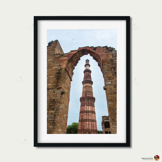 Qutub minar | Delhi Art Print | Travel Poster | Architecture | Fine Art Photography | Delhi City Landmarks | New Delhi Wanderlust Print #6