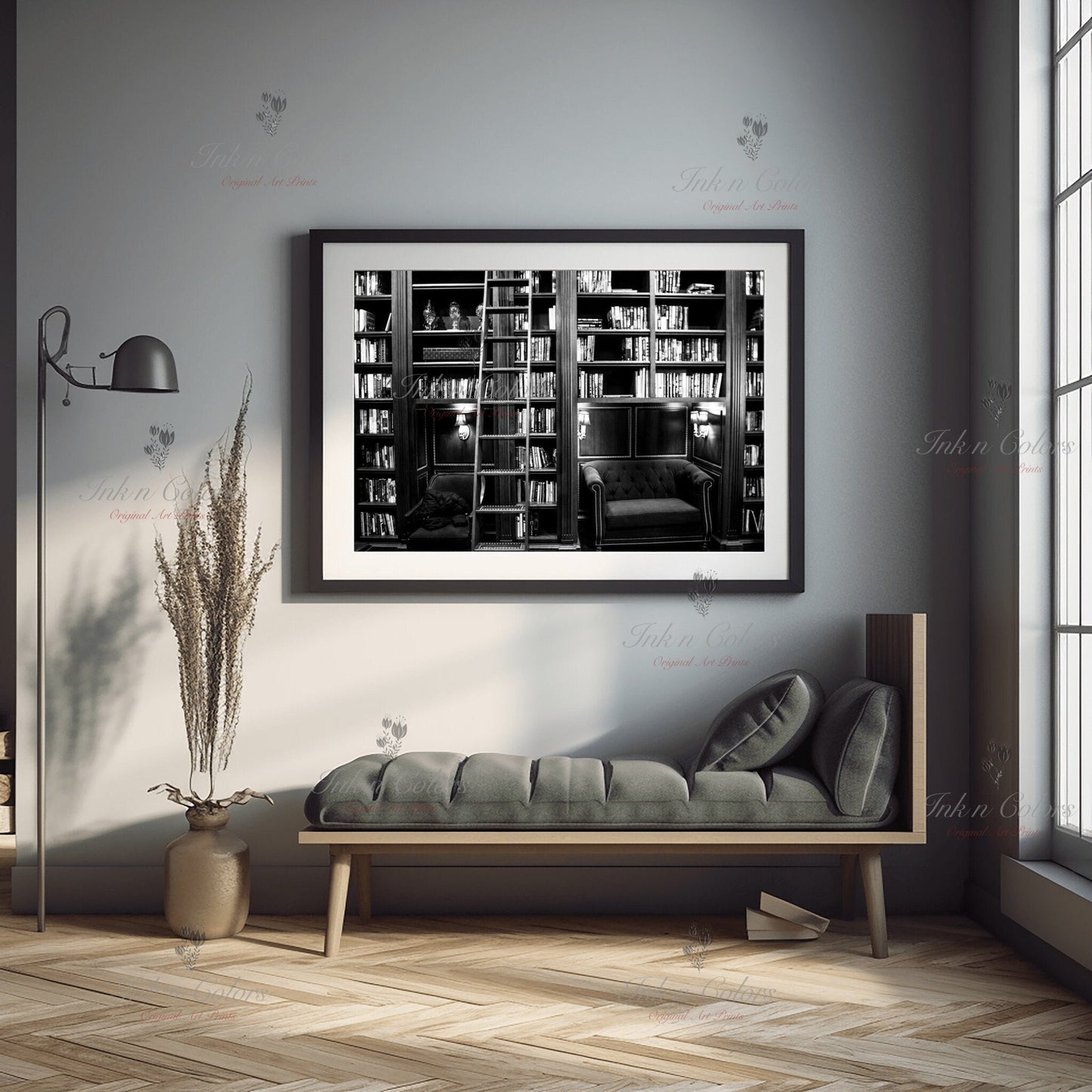 Library photo | Books | Travel Poster | Architecture Print | Fine Art Photography | Los Angeles Landmarks | California Wanderlust Print 1