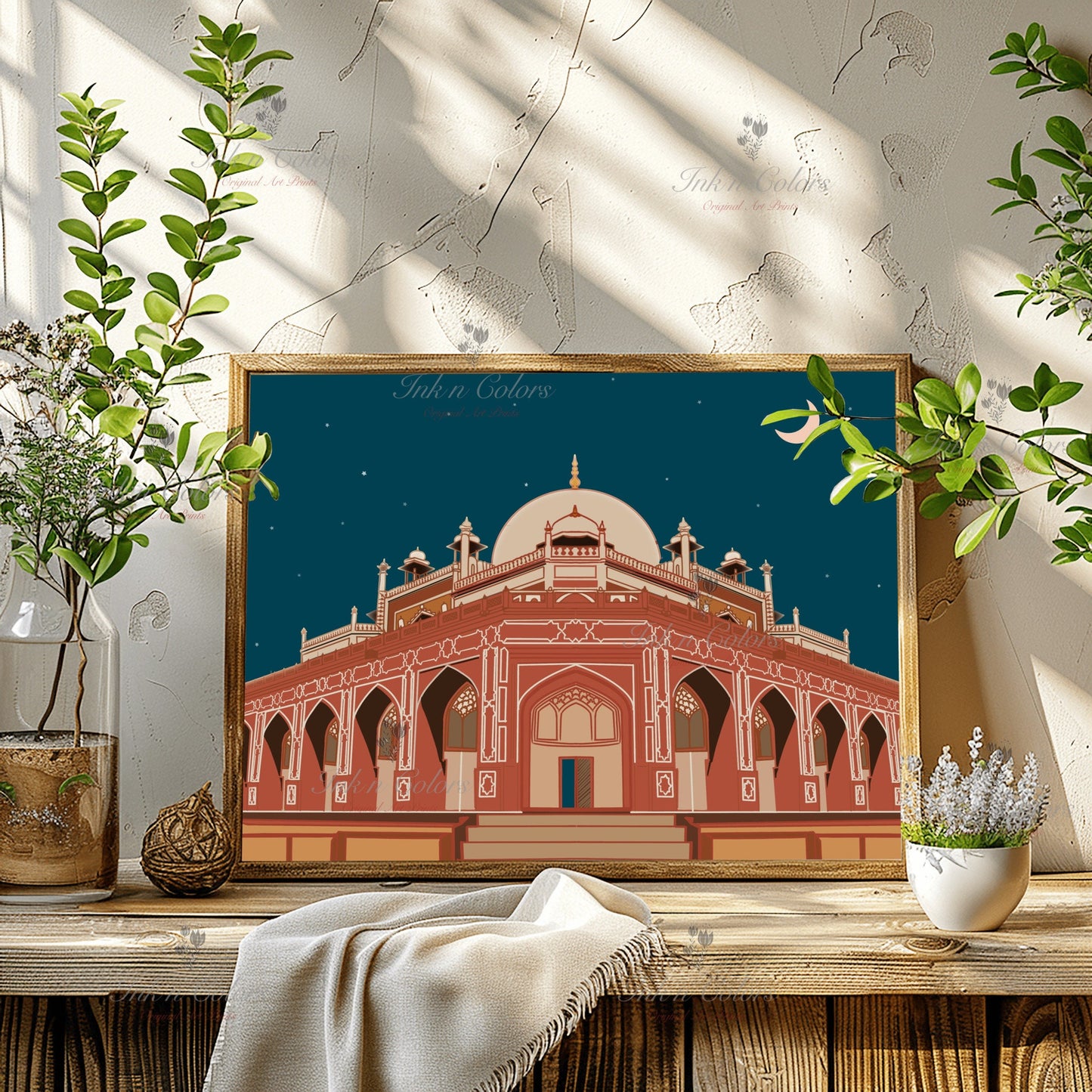 Humayun Tomb :India Travel Print,Wall Art, Indian Architecture Print,Delhi Art Work,India Art work,India Poster, India Wall Art, City Print