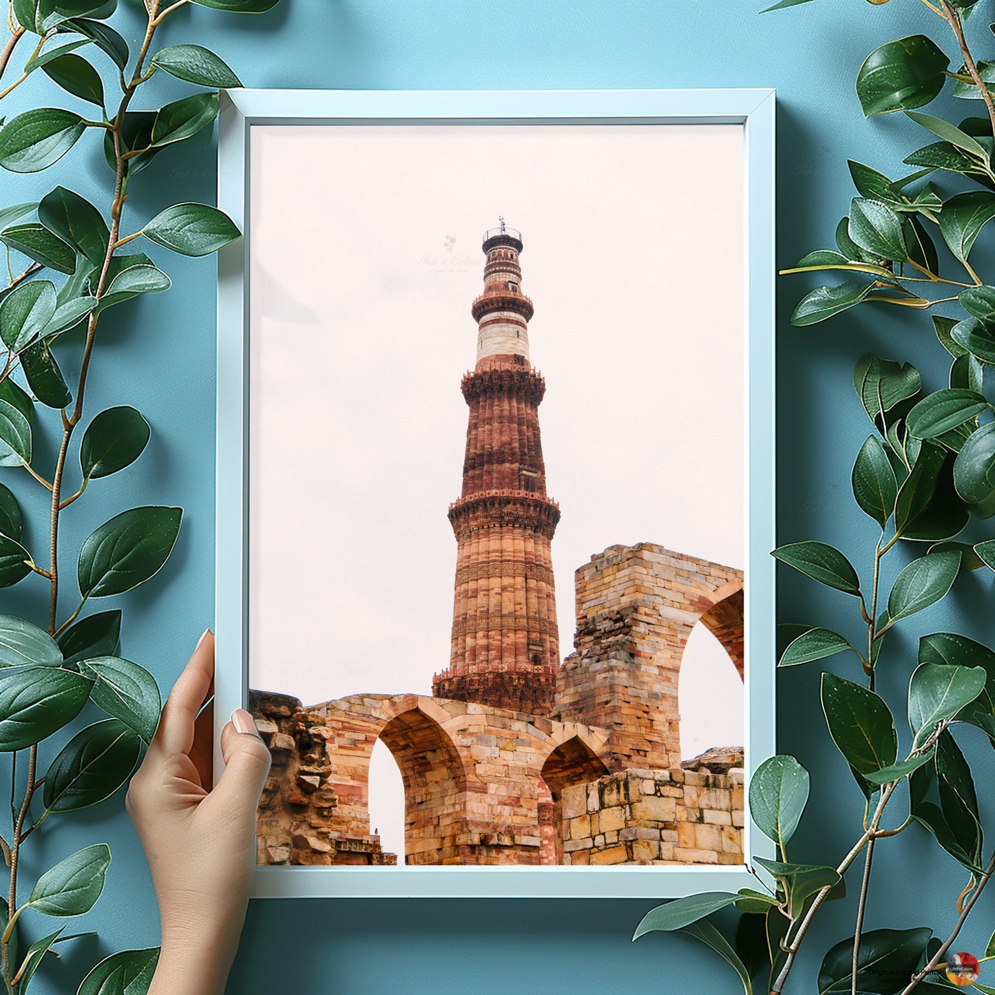 Qutub minar | Delhi Art Print | Travel Poster | Architecture | Fine Art Photography | Delhi City Landmarks | New Delhi Wanderlust Print #4