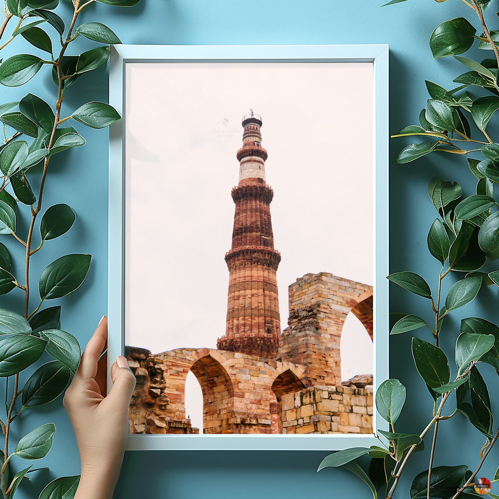 Qutub minar | Delhi Art Print | Travel Poster | Architecture | Fine Art Photography | Delhi City Landmarks | New Delhi Wanderlust Print #4
