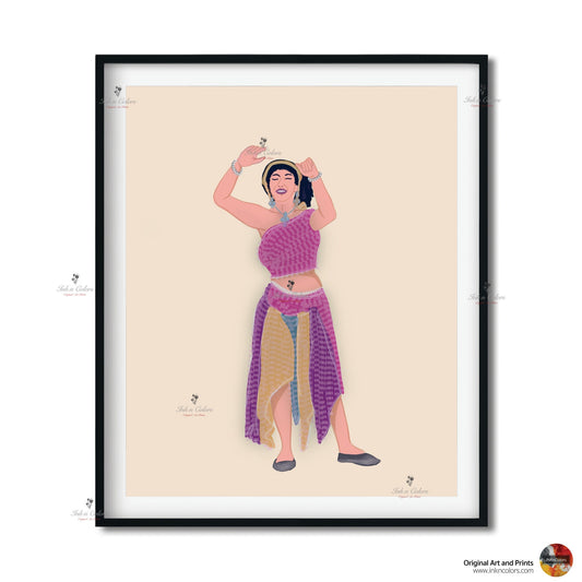 Bollywood Art,Tezaab 1988,Movie Poster,Indian Films,Wall Decor,Desi Art Print,Drawing,Retro Poster,Vintage film Poster,UNFRAMED Art Print