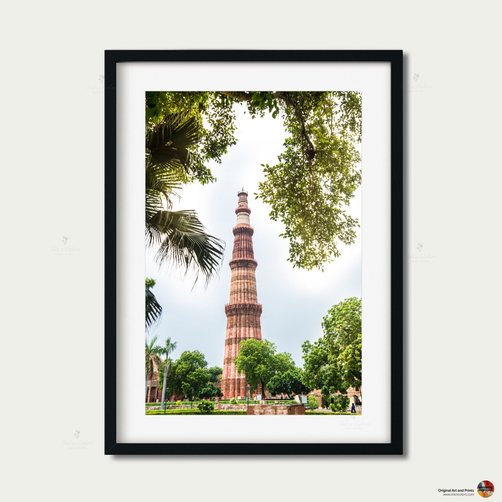 Qutub minar | Delhi Art Print | Travel Poster | Architecture | Fine Art Photography | Delhi City Landmarks | New Delhi Wanderlust Print #7