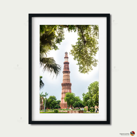 Qutub minar | Delhi Art Print | Travel Poster | Architecture | Fine Art Photography | Delhi City Landmarks | New Delhi Wanderlust Print #7