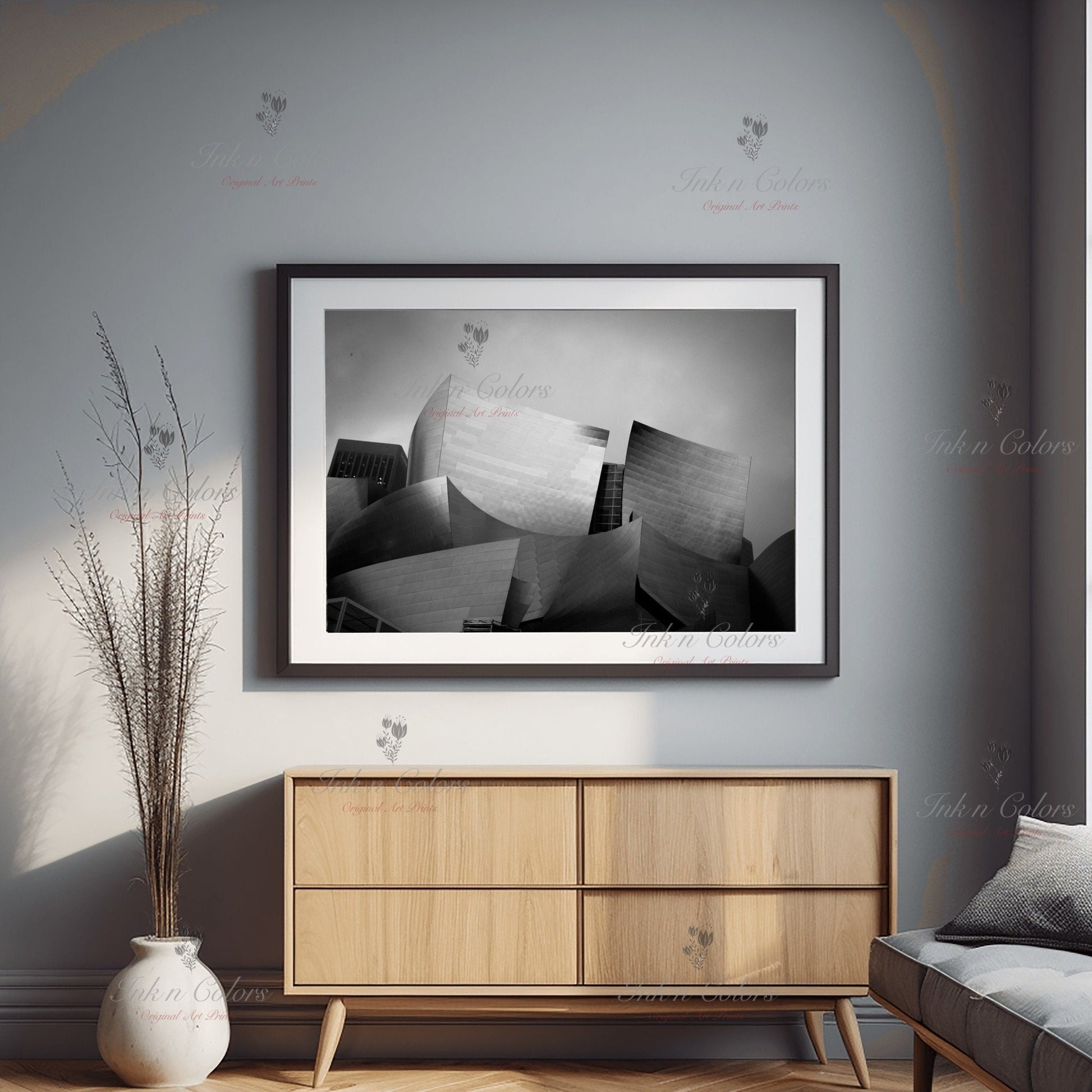 Walt Disney concert hall | Travel Poster | Architecture Print | Fine Art Photography | Los Angeles Landmarks | California Wanderlust Print 1