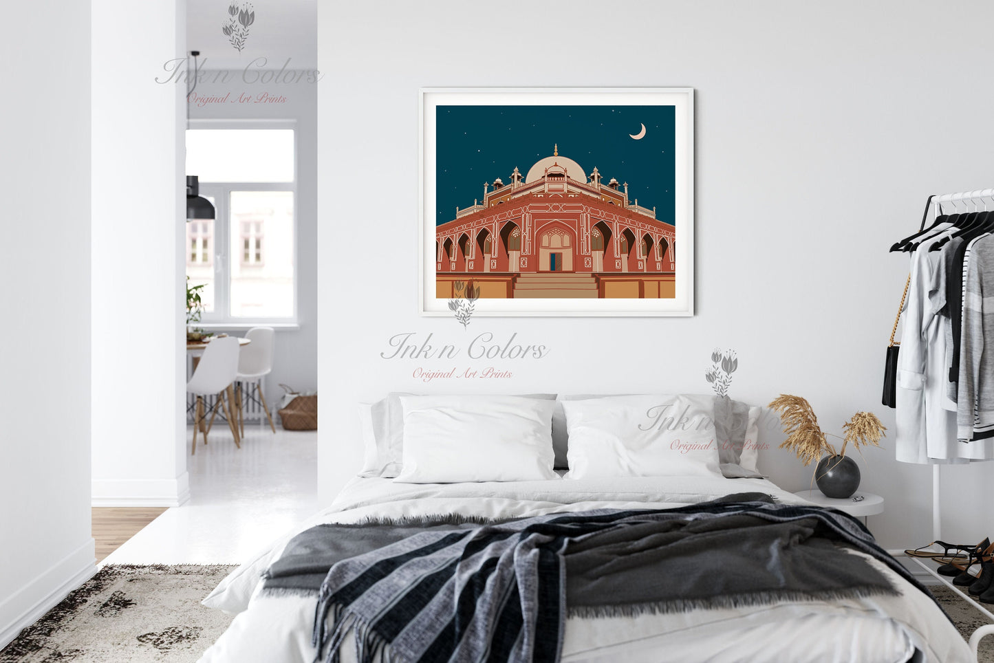 Humayun Tomb :India Travel Print,Wall Art, Indian Architecture Print,Delhi Art Work,India Art work,India Poster, India Wall Art, City Print