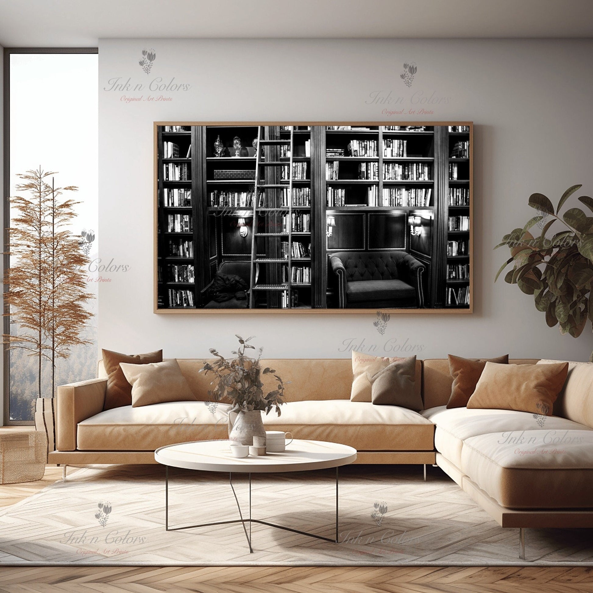 Library photo | Books | Travel Poster | Architecture Print | Fine Art Photography | Los Angeles Landmarks | California Wanderlust Print 1