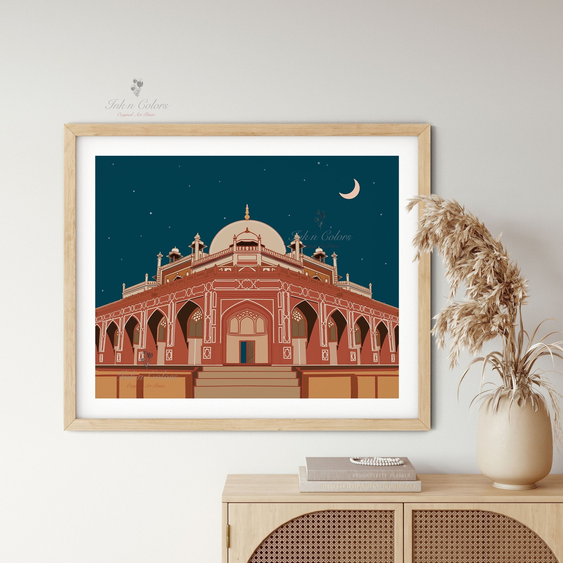 Humayun Tomb :India Travel Print,Wall Art, Indian Architecture Print,Delhi Art Work,India Art work,India Poster, India Wall Art, City Print