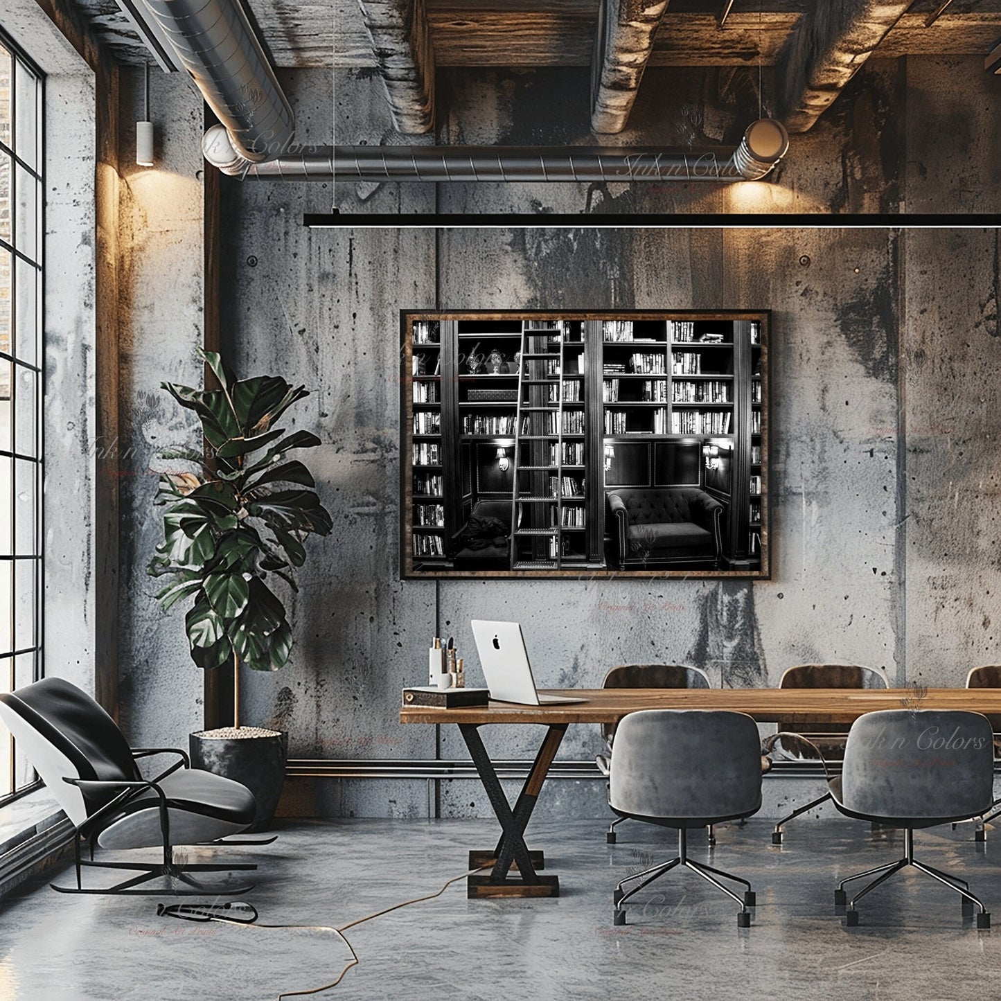 Library photo | Books | Travel Poster | Architecture Print | Fine Art Photography | Los Angeles Landmarks | California Wanderlust Print 1