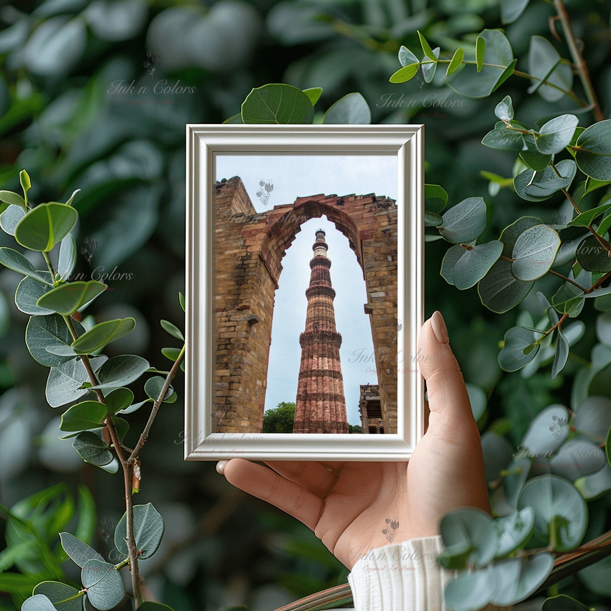 Qutub minar | Delhi Art Print | Travel Poster | Architecture | Fine Art Photography | Delhi City Landmarks | New Delhi Wanderlust Print #6