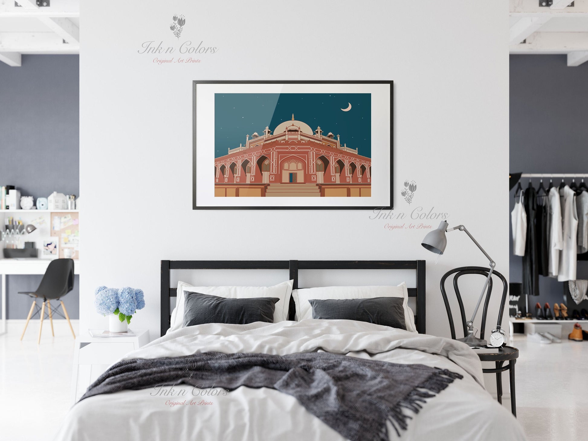 Humayun Tomb :India Travel Print,Wall Art, Indian Architecture Print,Delhi Art Work,India Art work,India Poster, India Wall Art, City Print
