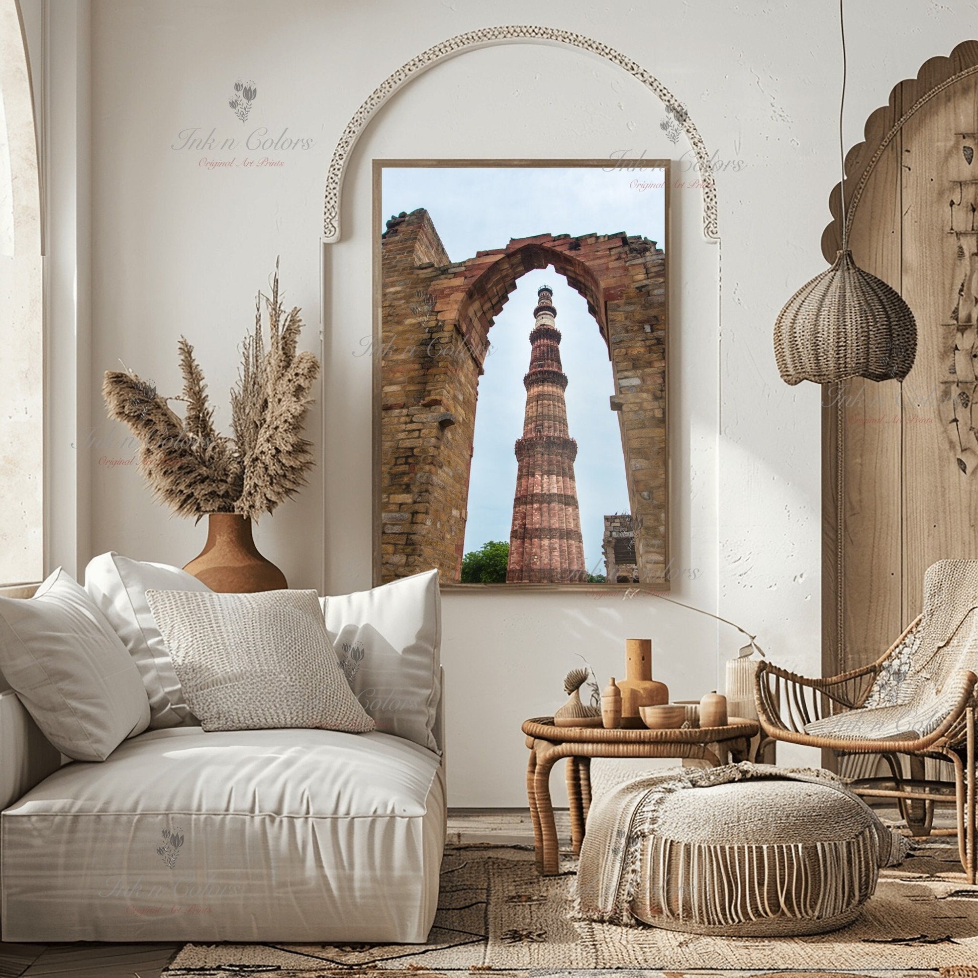 Qutub minar | Delhi Art Print | Travel Poster | Architecture | Fine Art Photography | Delhi City Landmarks | New Delhi Wanderlust Print #6