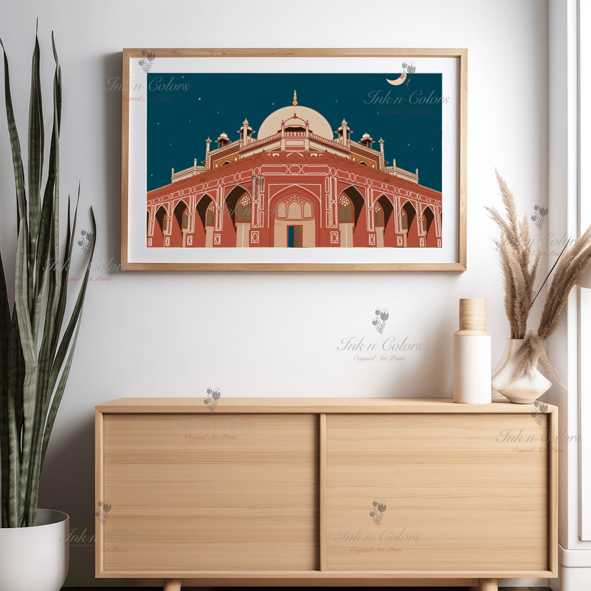 Humayun Tomb :India Travel Print,Wall Art, Indian Architecture Print,Delhi Art Work,India Art work,India Poster, India Wall Art, City Print