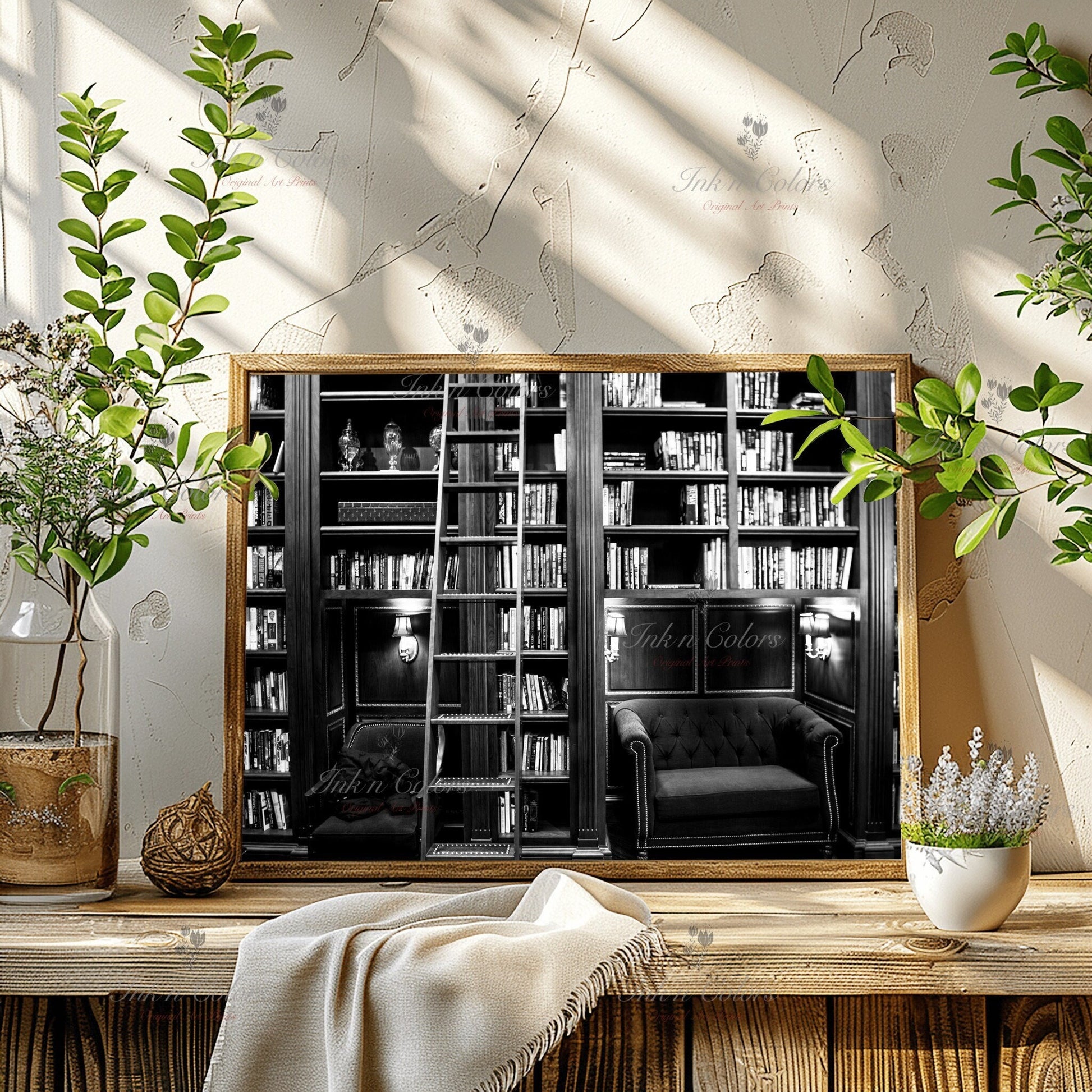 Library photo | Books | Travel Poster | Architecture Print | Fine Art Photography | Los Angeles Landmarks | California Wanderlust Print 1