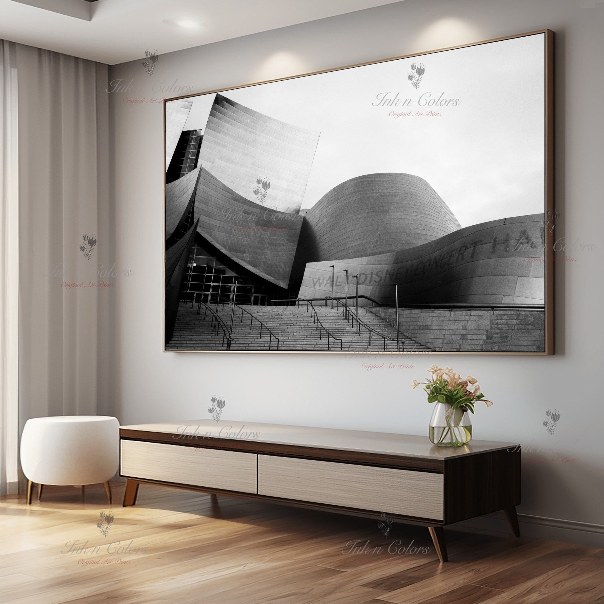 Walt Disney concert hall | Travel Poster | Architecture Print | Fine Art Photography | Los Angeles Landmarks | California Wanderlust Print 2