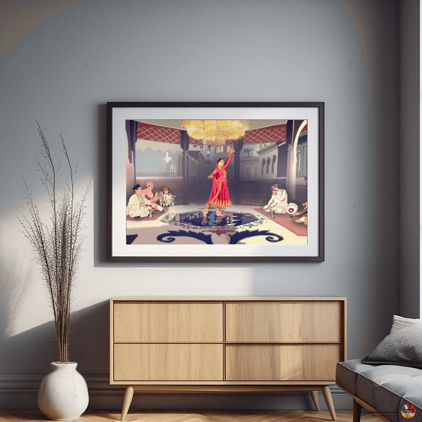 Bollywood Art, Pakeezah,Movie Poster,Indian Films,Desi Art Print,Drawing,Retro Poster,Vintage film Poster,UNFRAMED Art Print