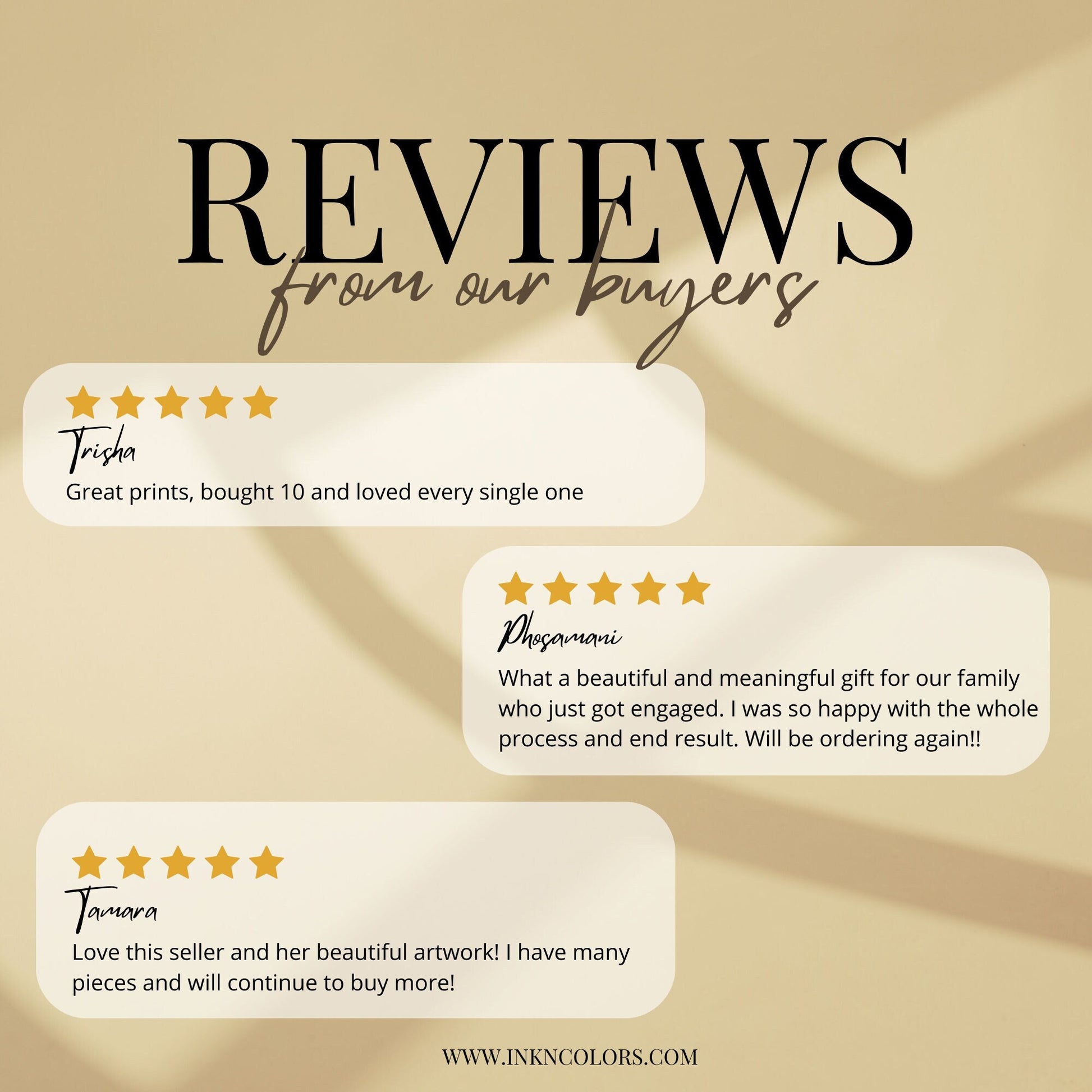 a group of five stars on a beige background