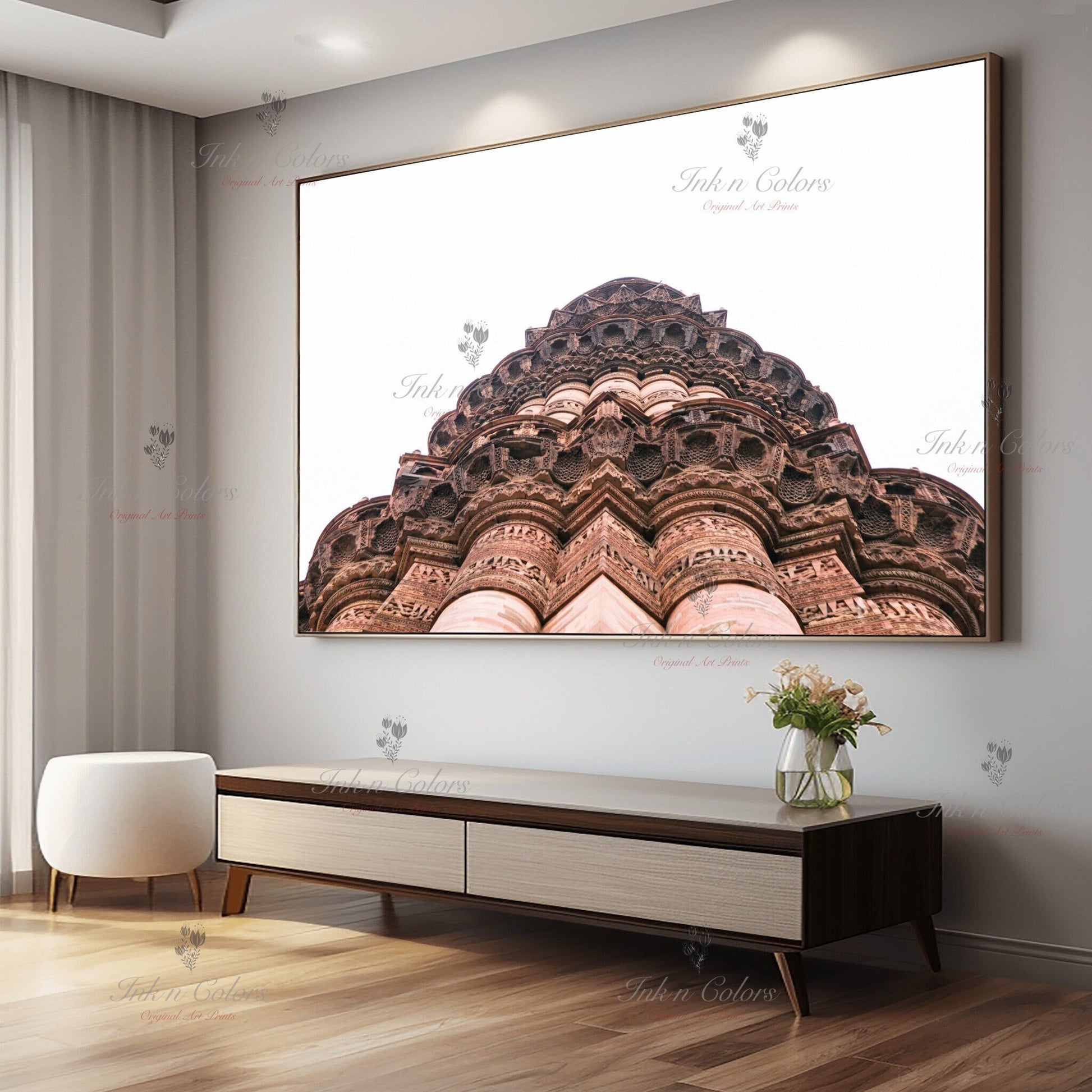 Qutub minar | Delhi Art Print | Travel Poster | Architecture | Fine Art Photography | Delhi City Landmarks | New Delhi Wanderlust Print #2