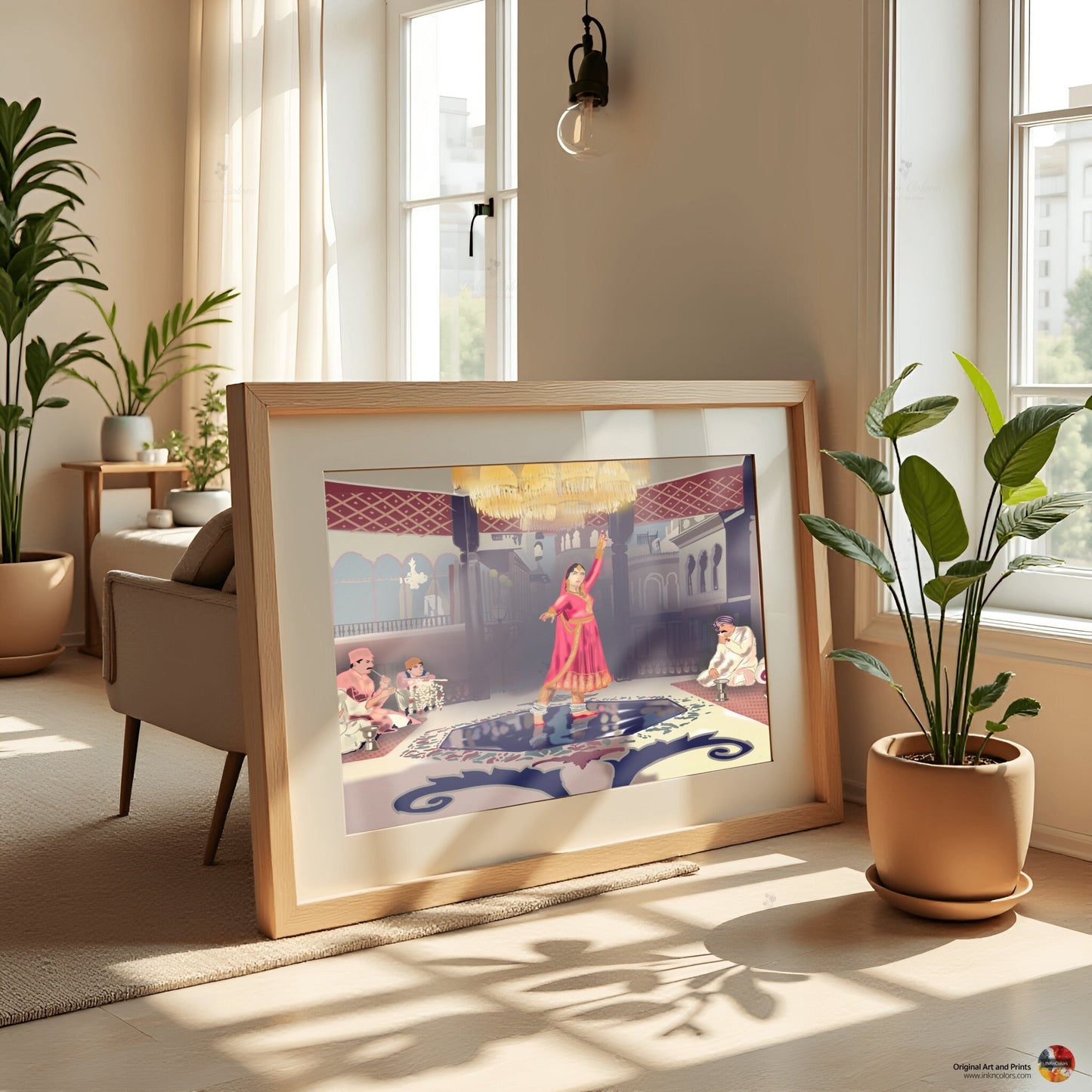 Bollywood Art, Pakeezah,Movie Poster,Indian Films,Desi Art Print,Drawing,Retro Poster,Vintage film Poster,UNFRAMED Art Print