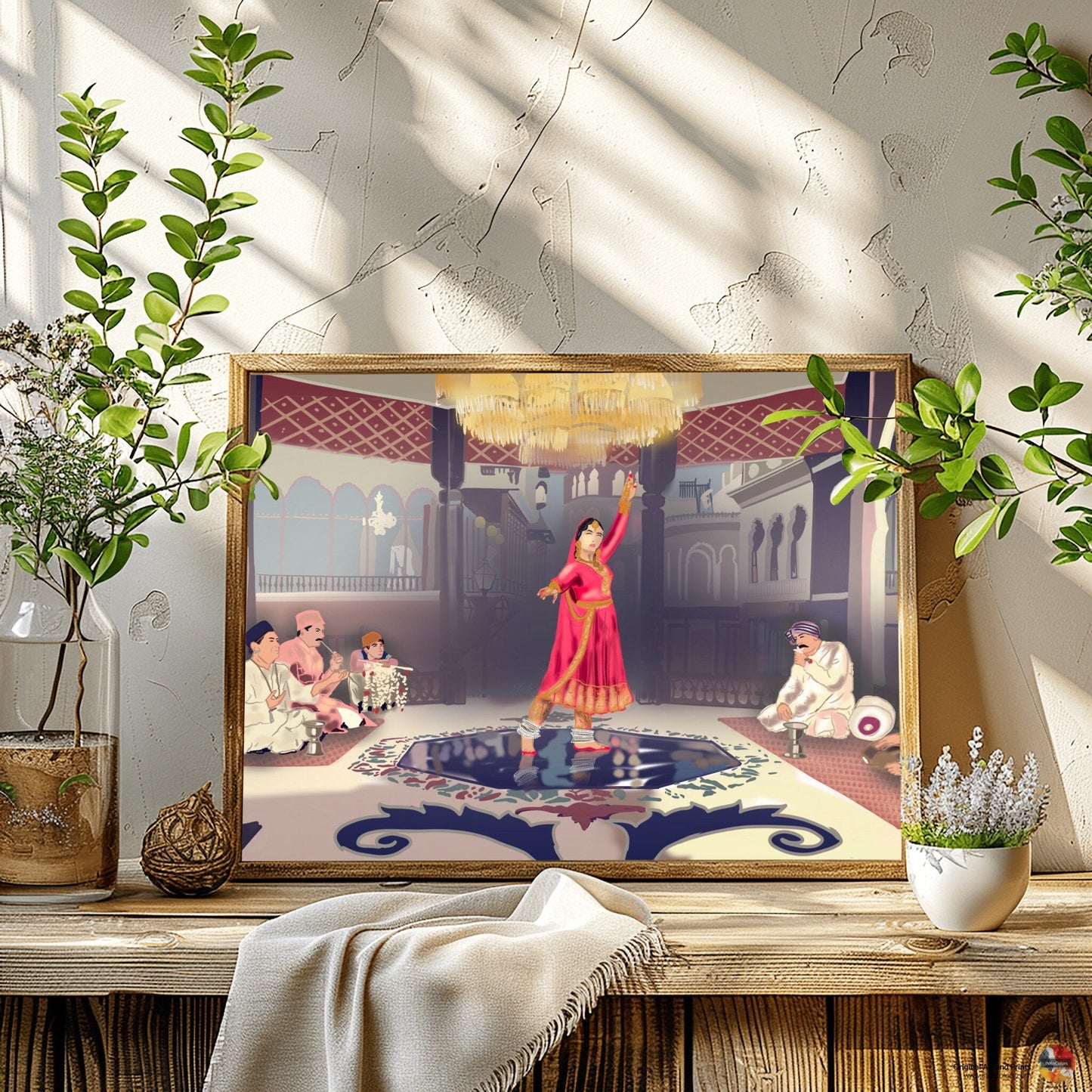 Bollywood Art, Pakeezah,Movie Poster,Indian Films,Desi Art Print,Drawing,Retro Poster,Vintage film Poster,UNFRAMED Art Print