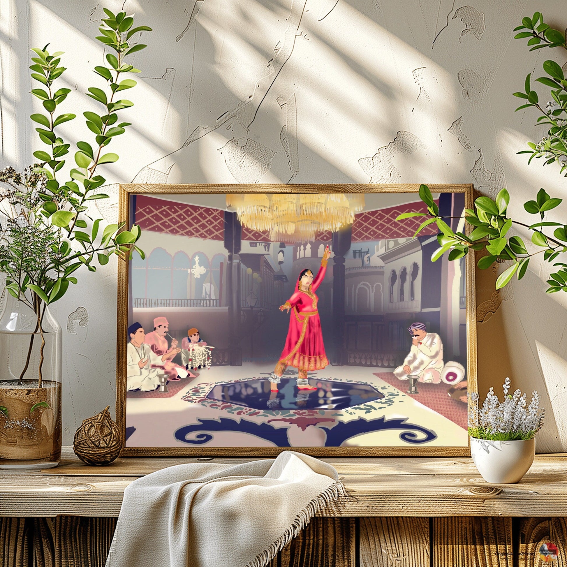 Bollywood Art, Pakeezah,Movie Poster,Indian Films,Desi Art Print,Drawing,Retro Poster,Vintage film Poster,UNFRAMED Art Print