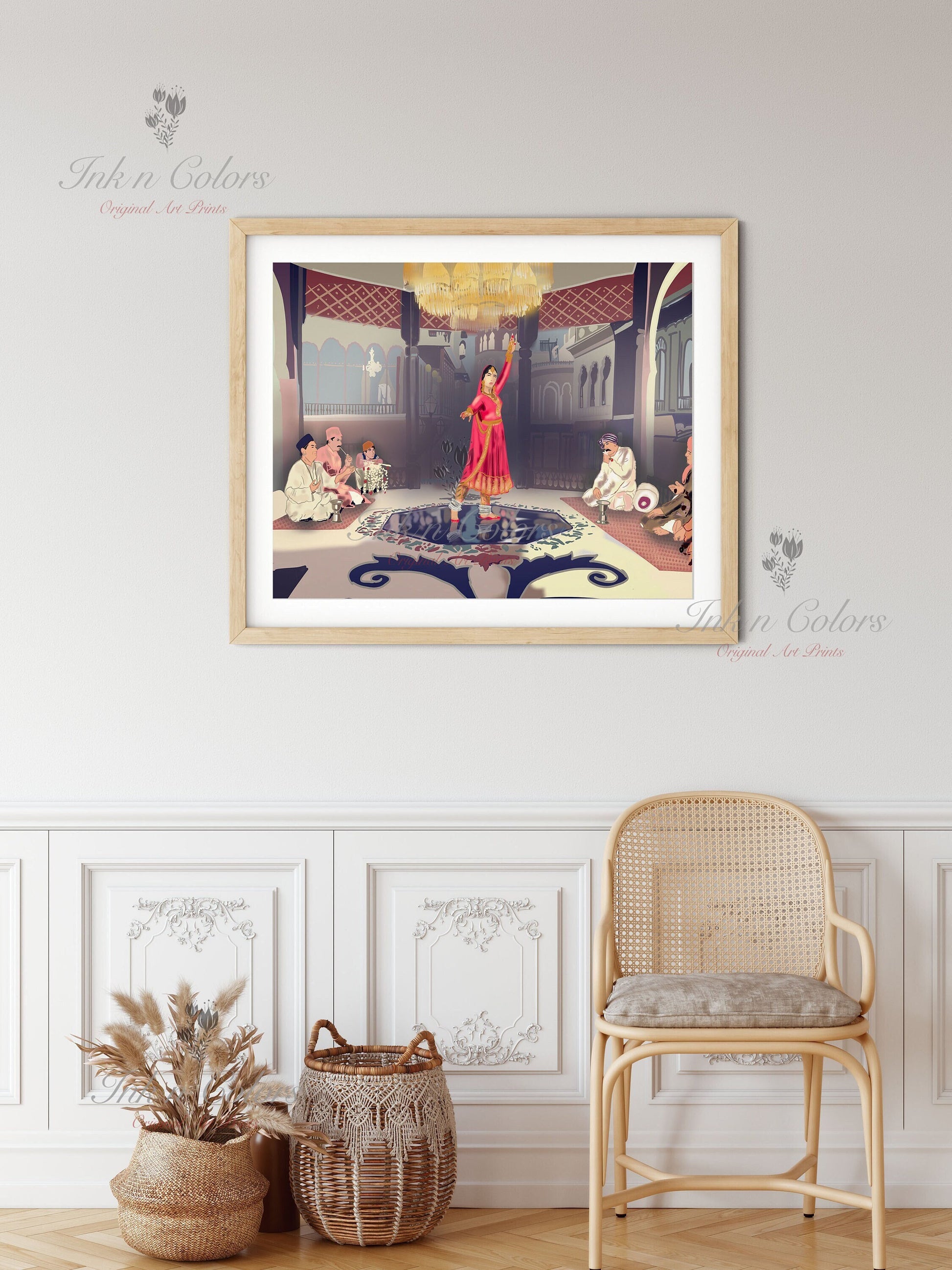 Bollywood Art, Pakeezah,Movie Poster,Indian Films,Desi Art Print,Drawing,Retro Poster,Digital Illustration|Vintage film Poster,Film Print