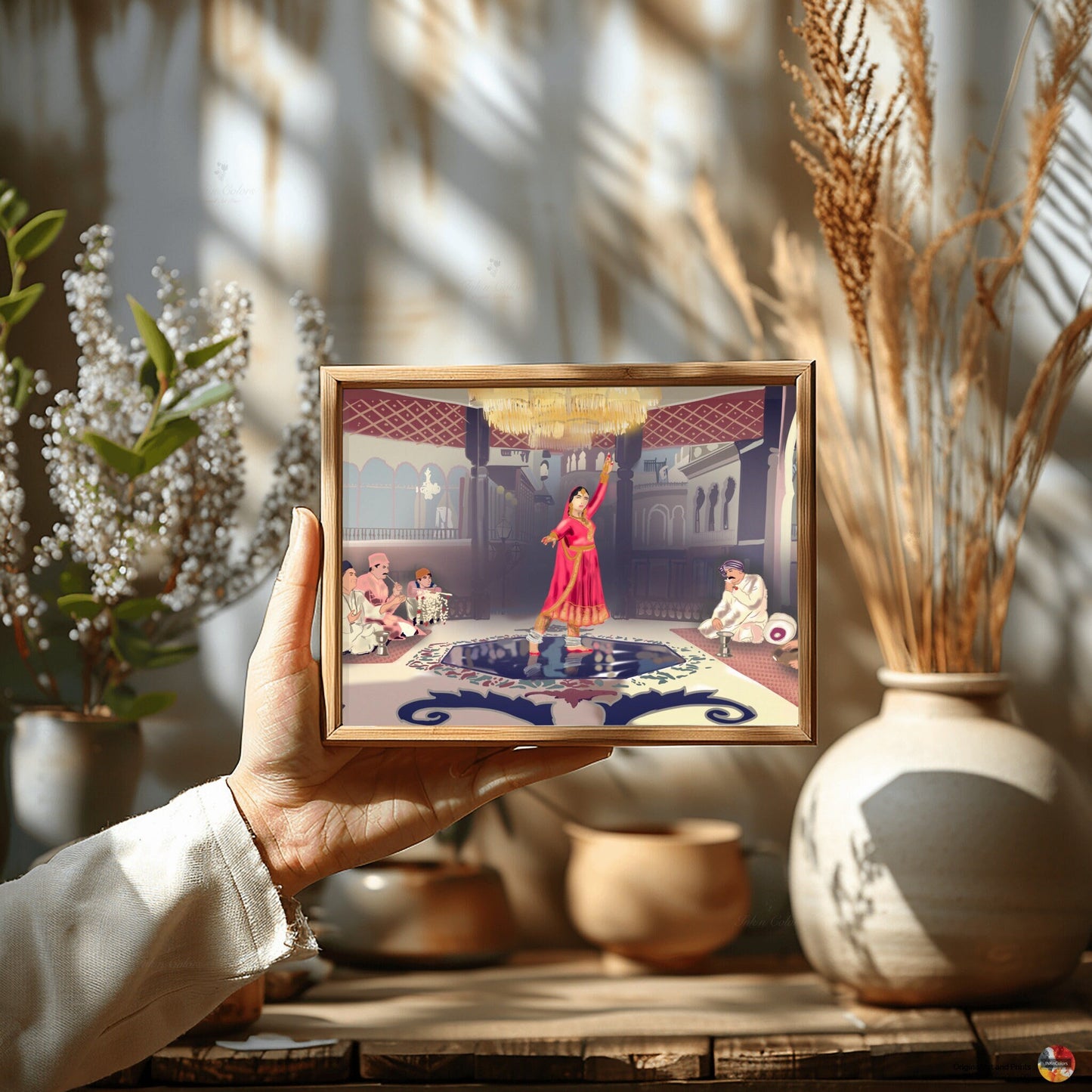 Bollywood Art, Pakeezah,Movie Poster,Indian Films,Desi Art Print,Drawing,Retro Poster,Vintage film Poster,UNFRAMED Art Print