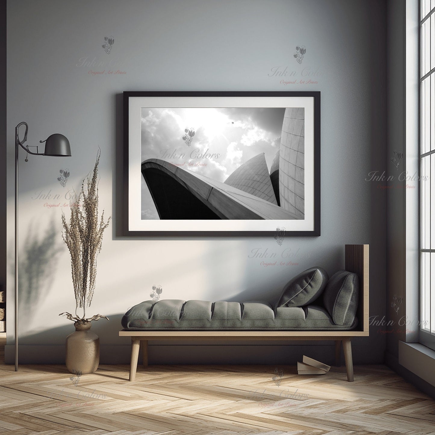 Lotus temple | Delhi Art Print | Travel Poster | Architecture | Fine Art Photography | Delhi City Landmarks | New Delhi Wanderlust Print #1