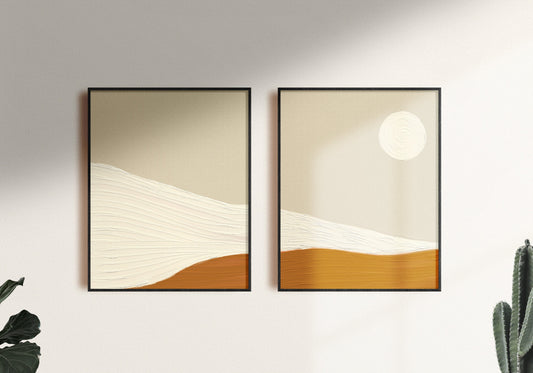 Sunset - Set of Two | Boho Collection | Contemporary Art