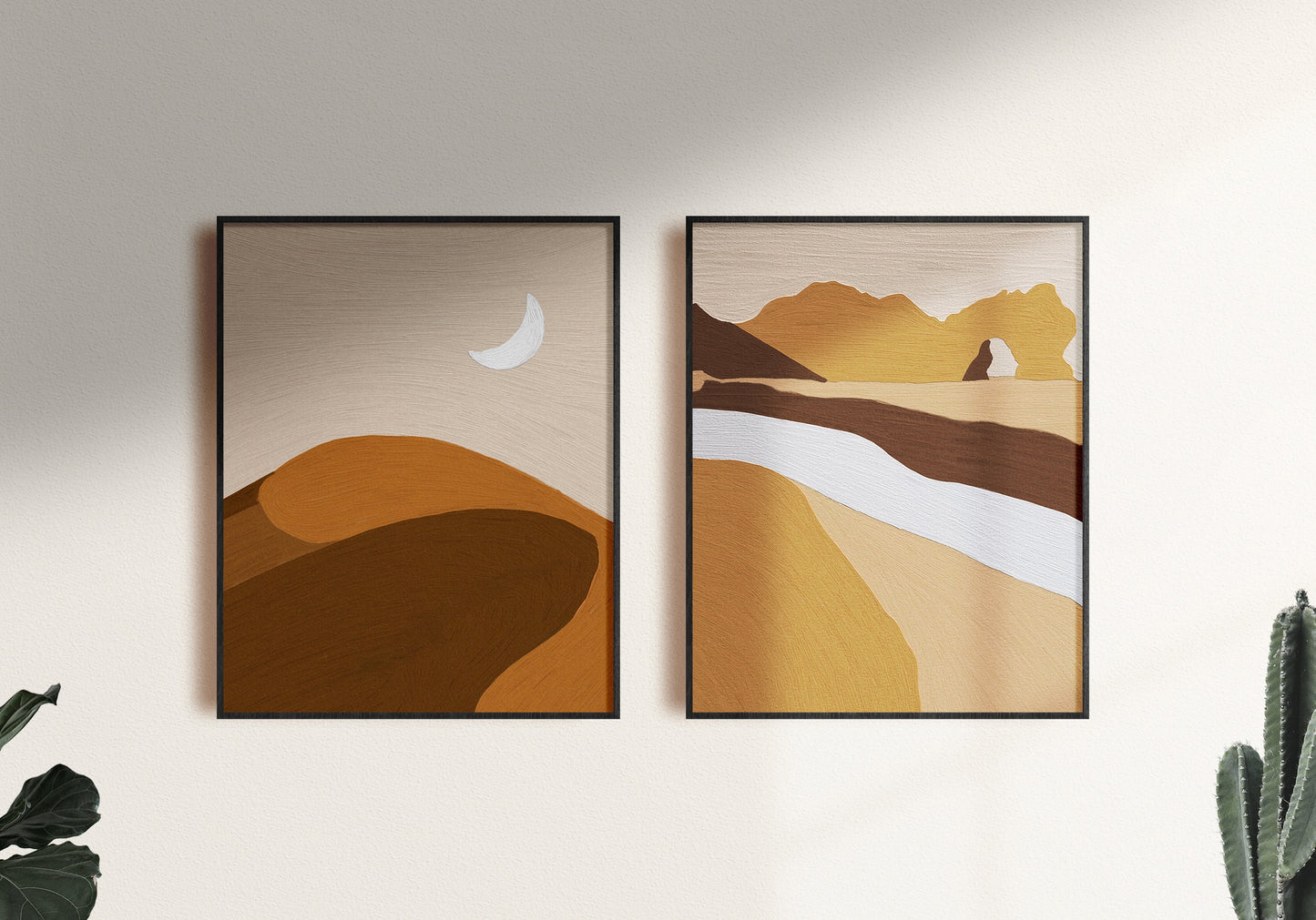 Moonrise over Utah Sand Dunes | Boho Collection | City Print
