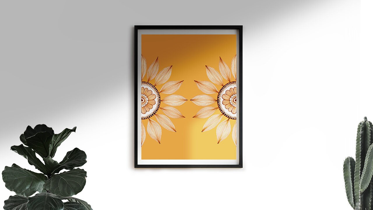Folk Art | Floral Art pattern | Nature Collection | India Artwork